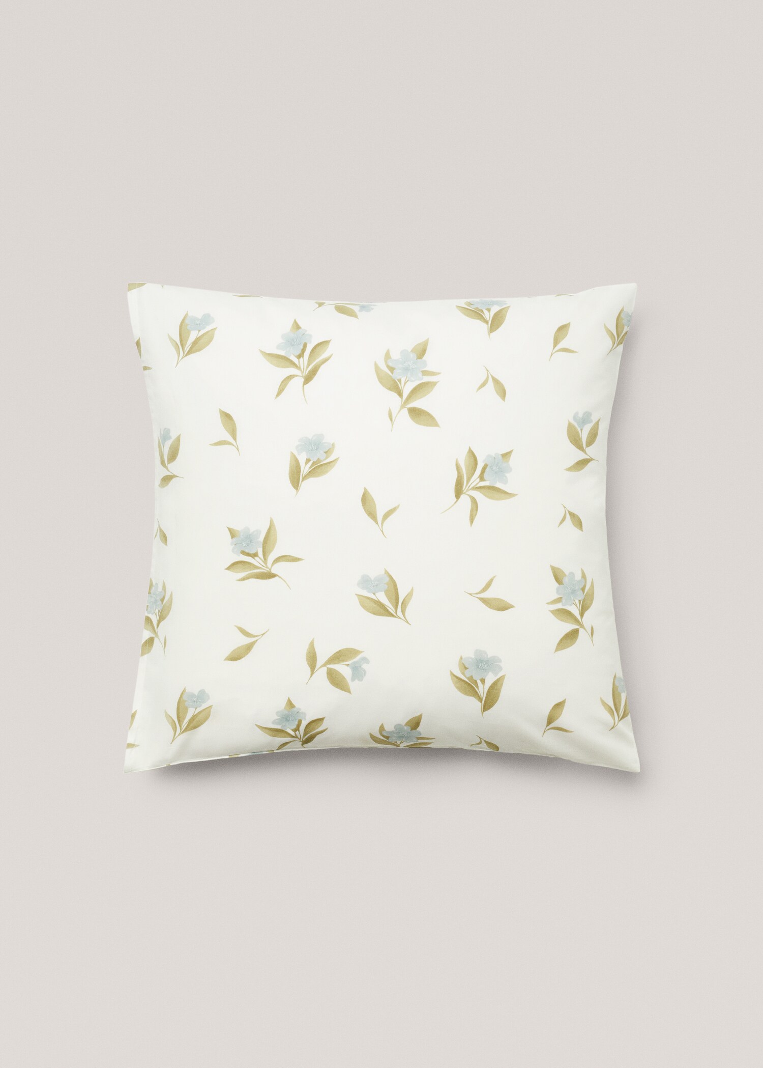 Cotton pillowcase with flowers 60x60cm (Pack of 2) - Article without model