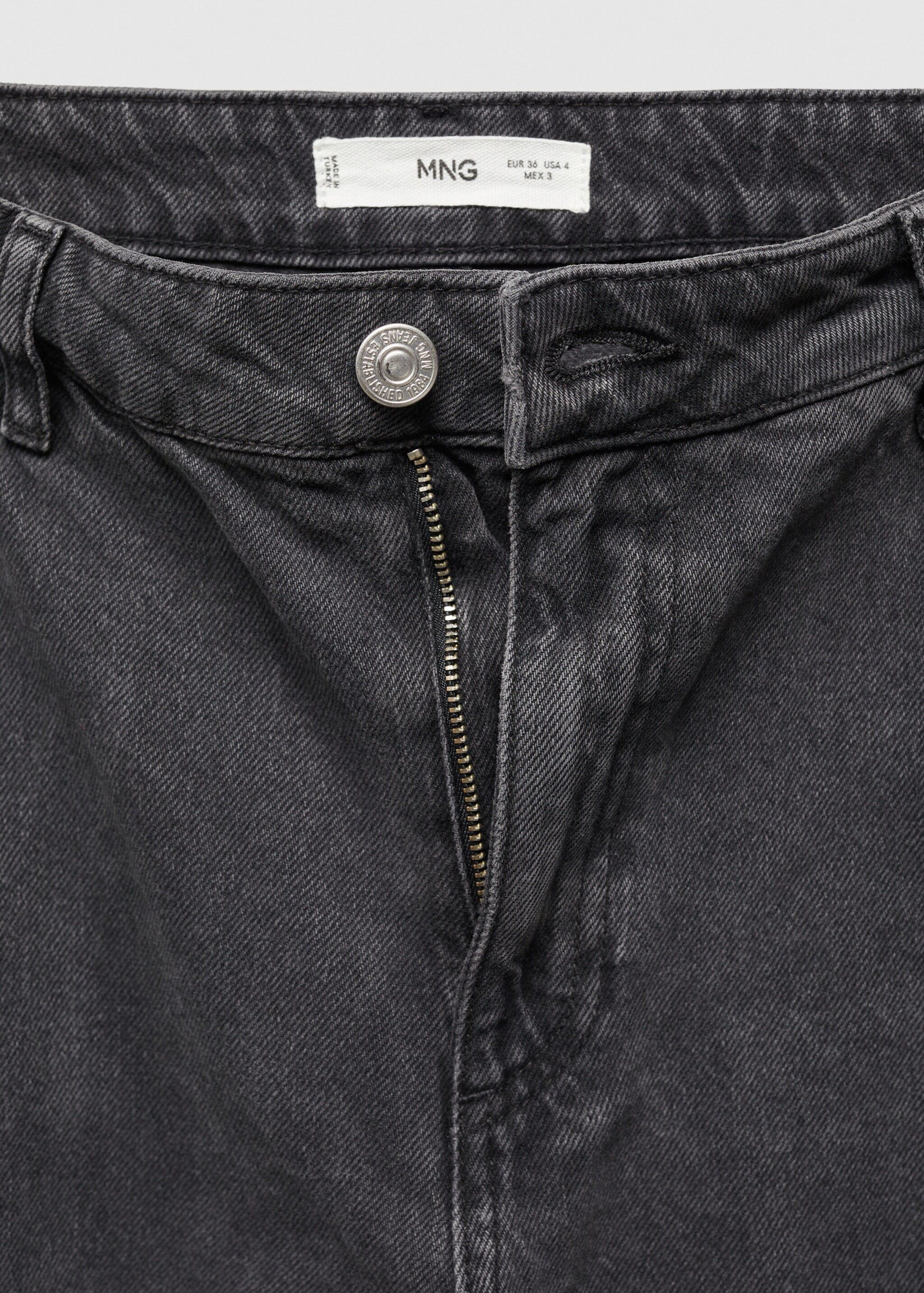 Blugi slouchy cargo cu talie medie - Detaliu al articolului 8