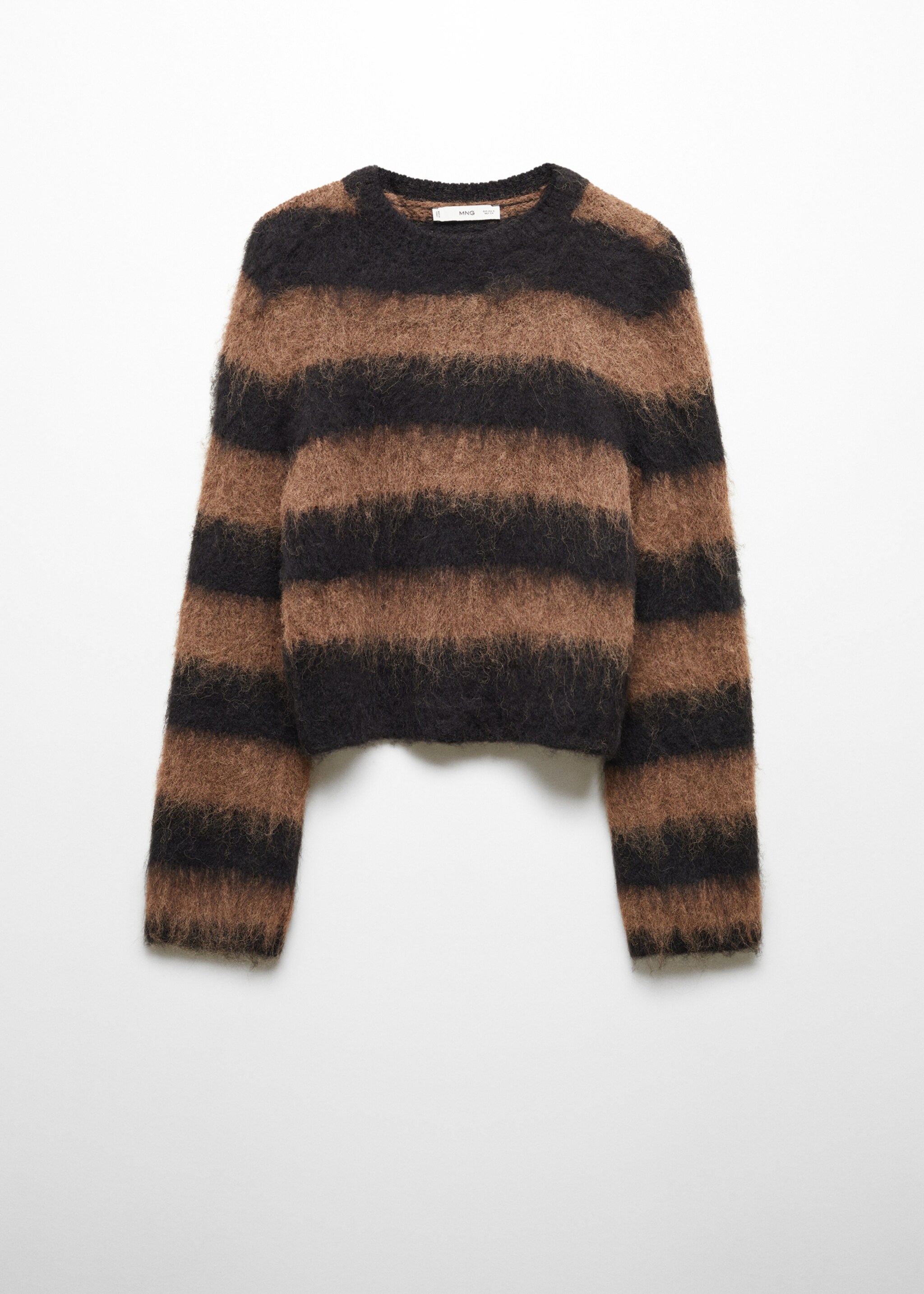 Fur-effect knitted sweater - Article without model