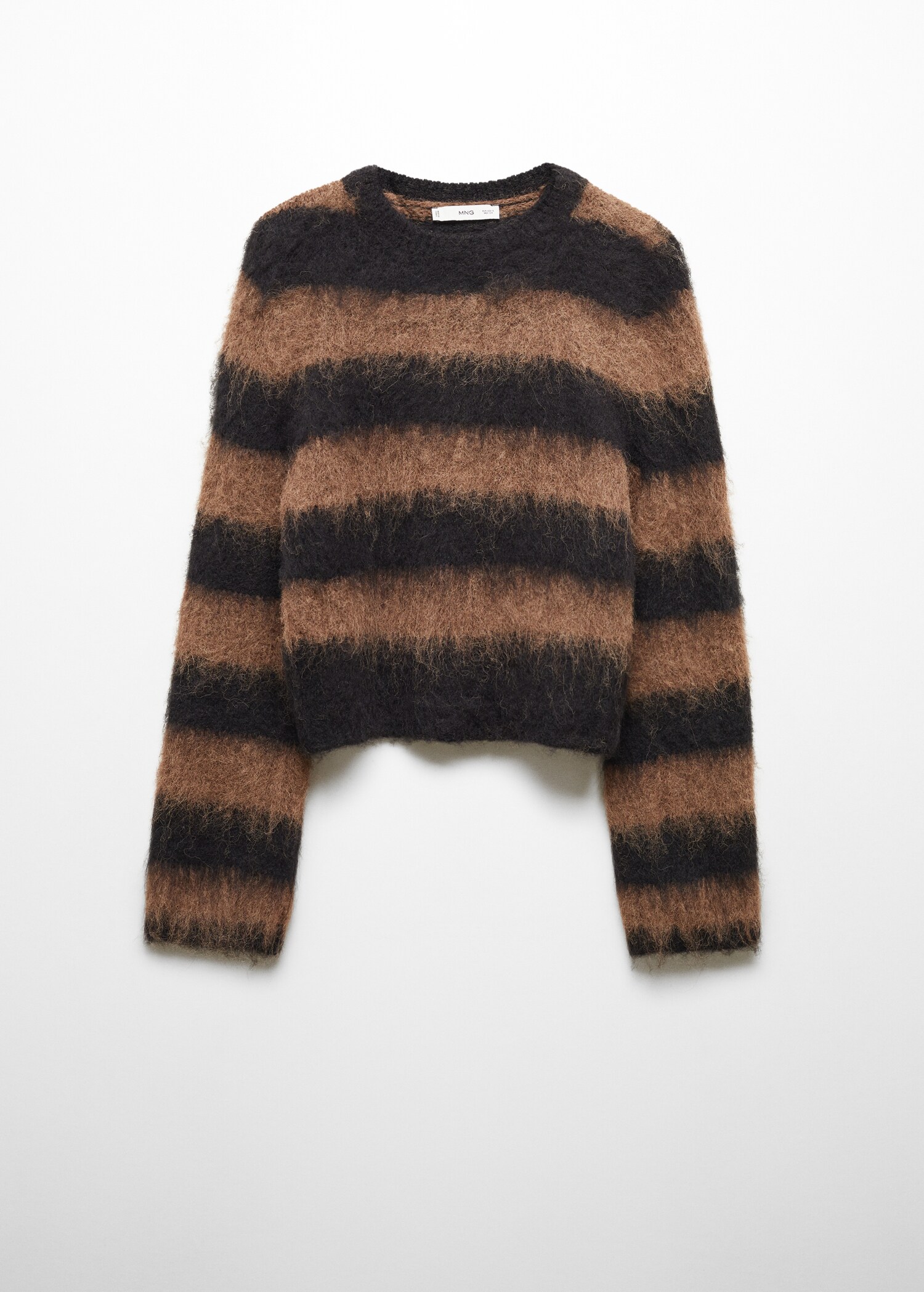 Fur-effect knitted sweater - Article without model