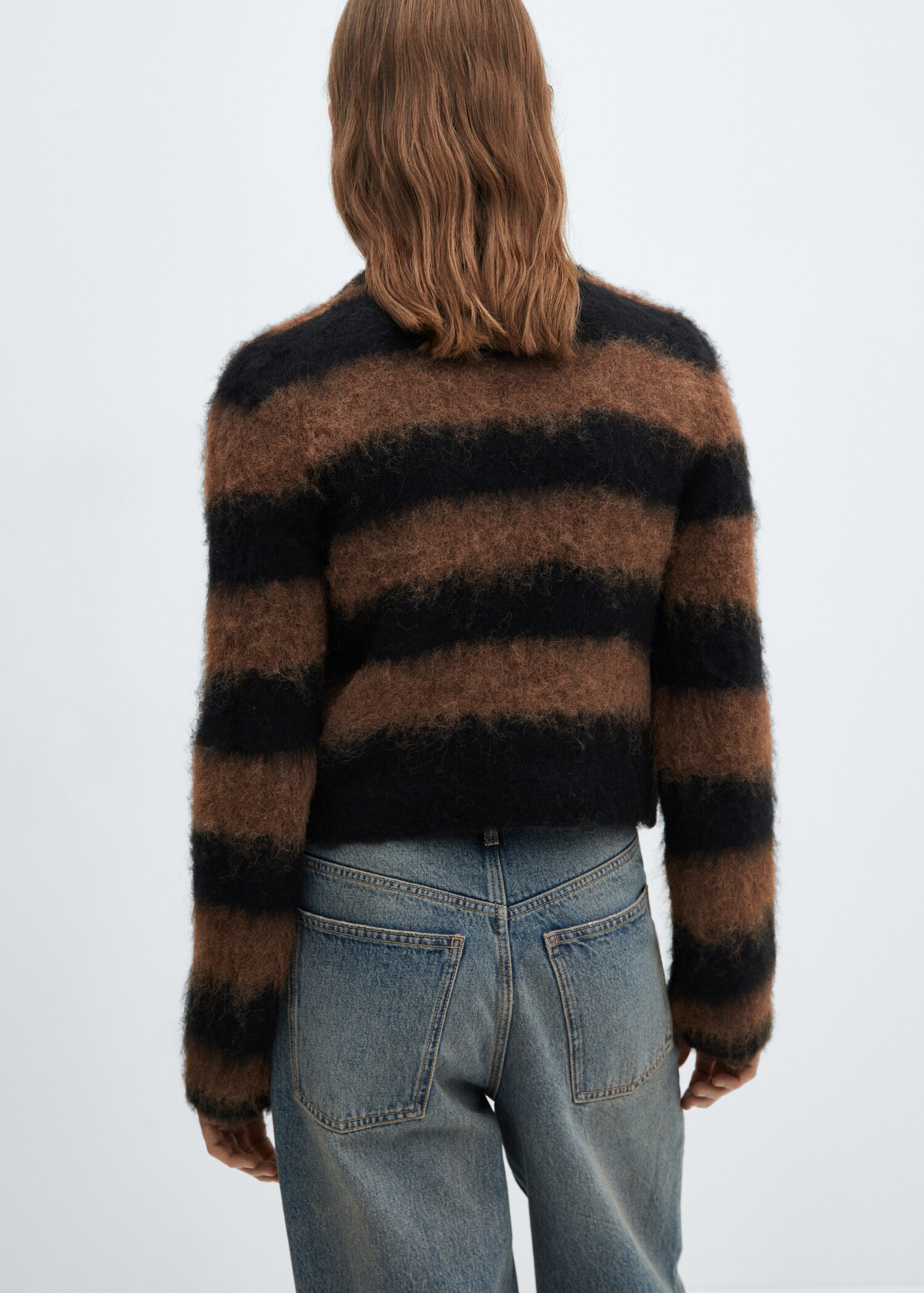 Fur-effect knitted sweater - Reverse of the article