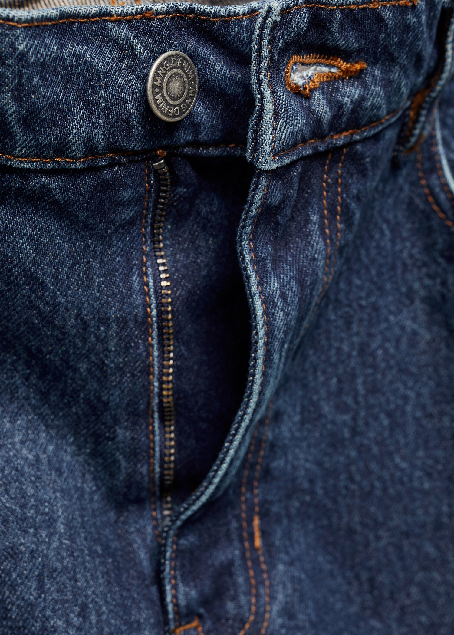 Jeans straight fit lavado oscuro - Detalle del artículo 8