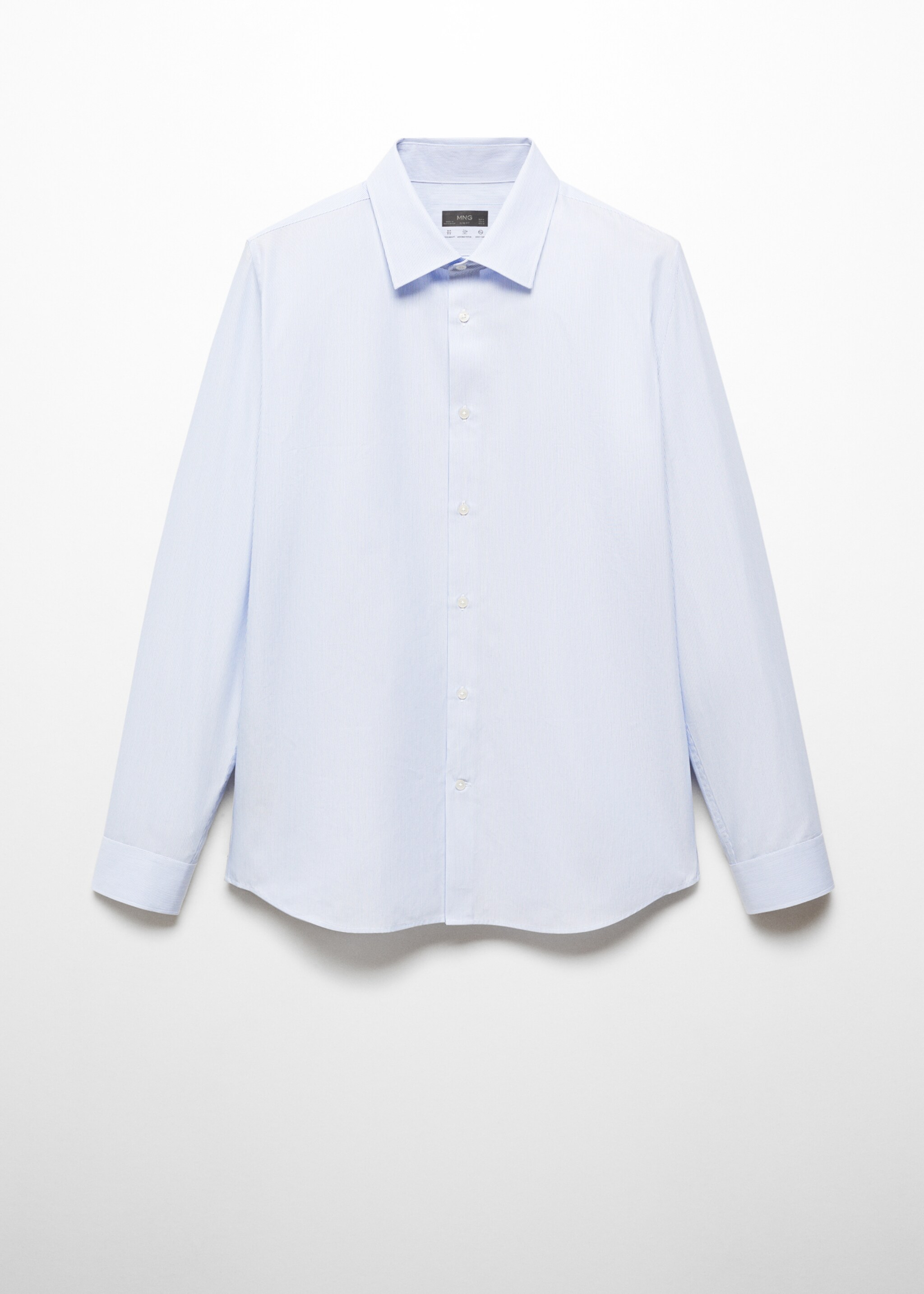 Slim-fit striped Coolmax® shirt - Article without model