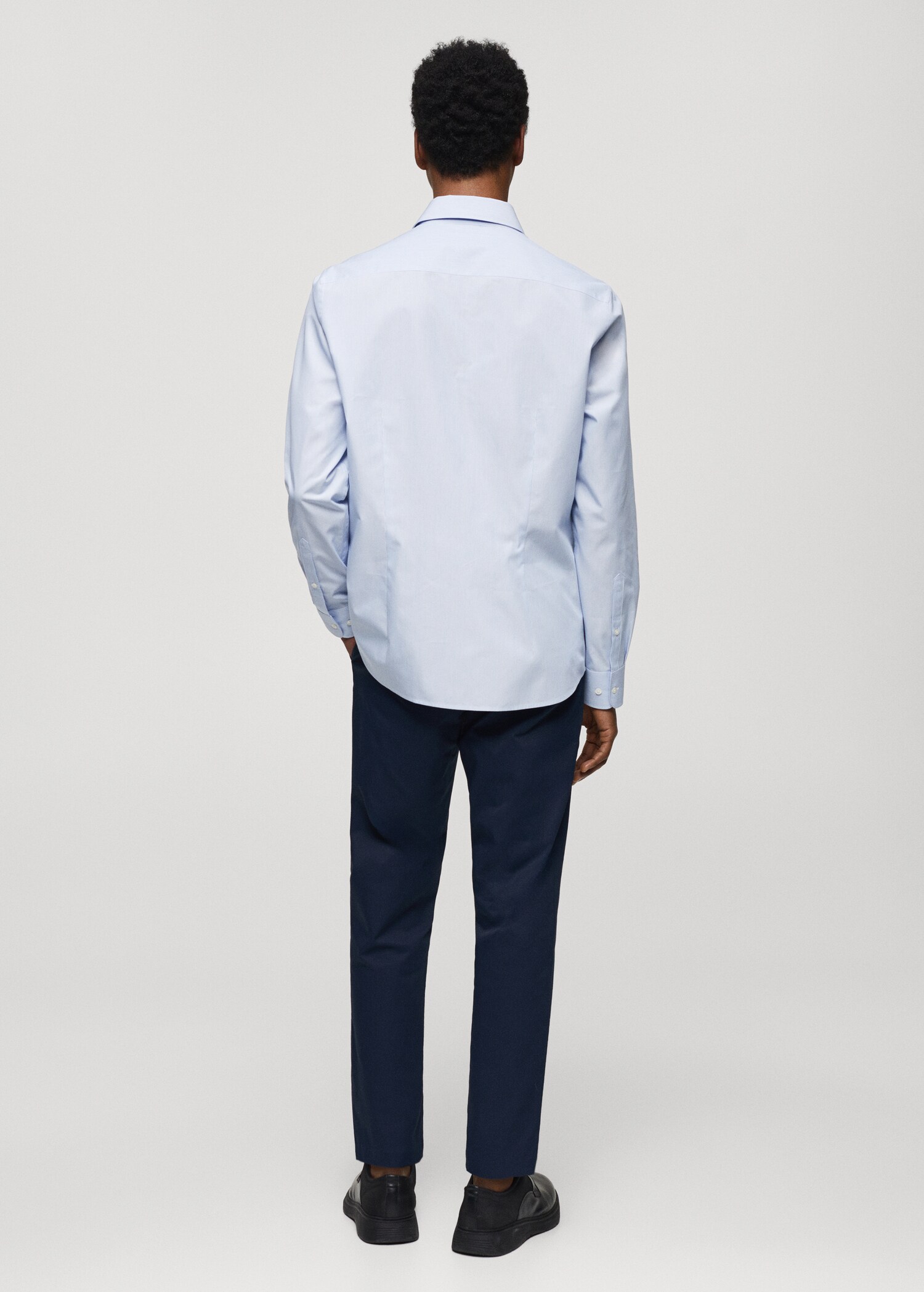 Chemise slim-fit rayures Coolmax® - Verso de l’article