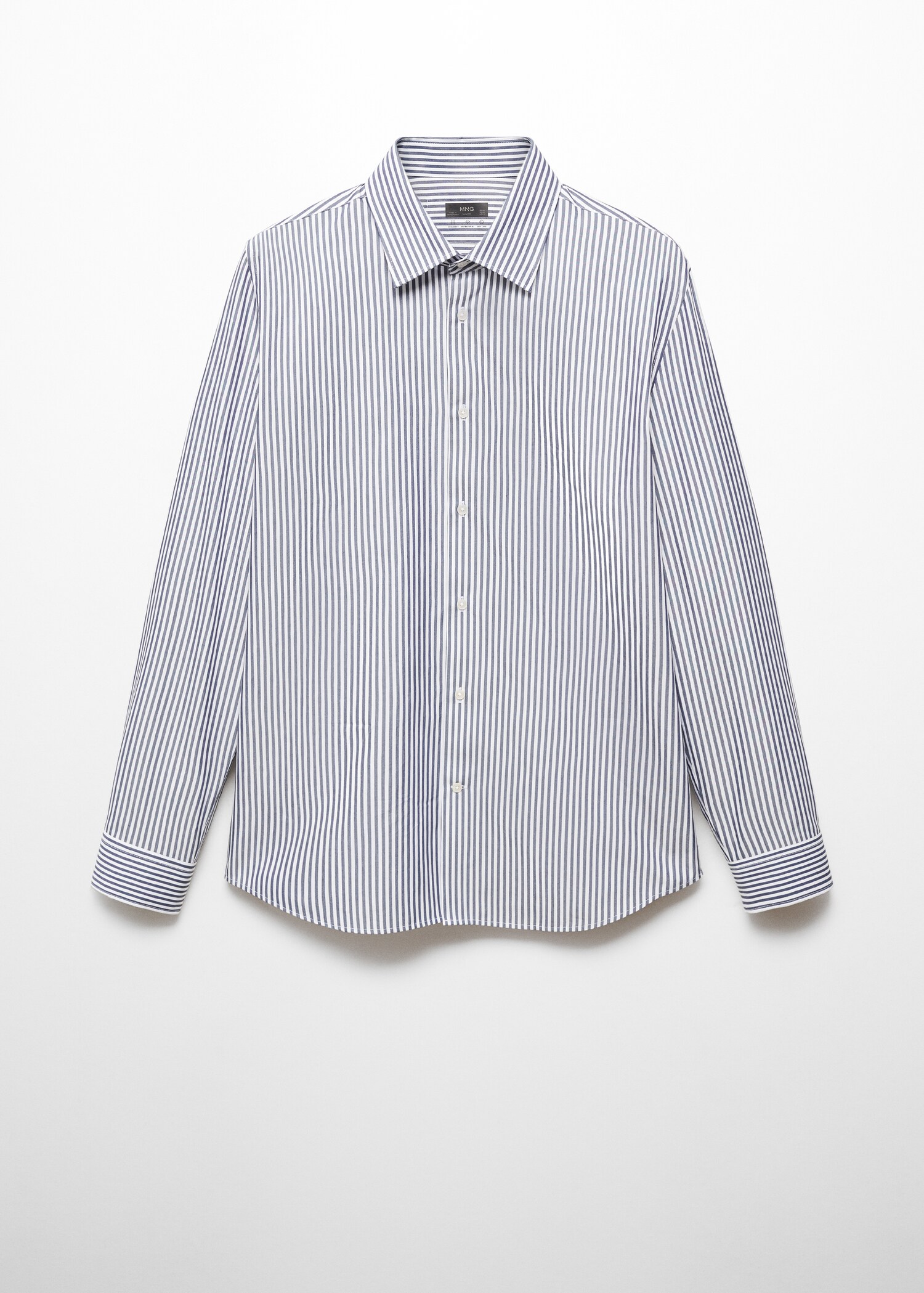Slim-fit striped Coolmax® shirt - Article without model