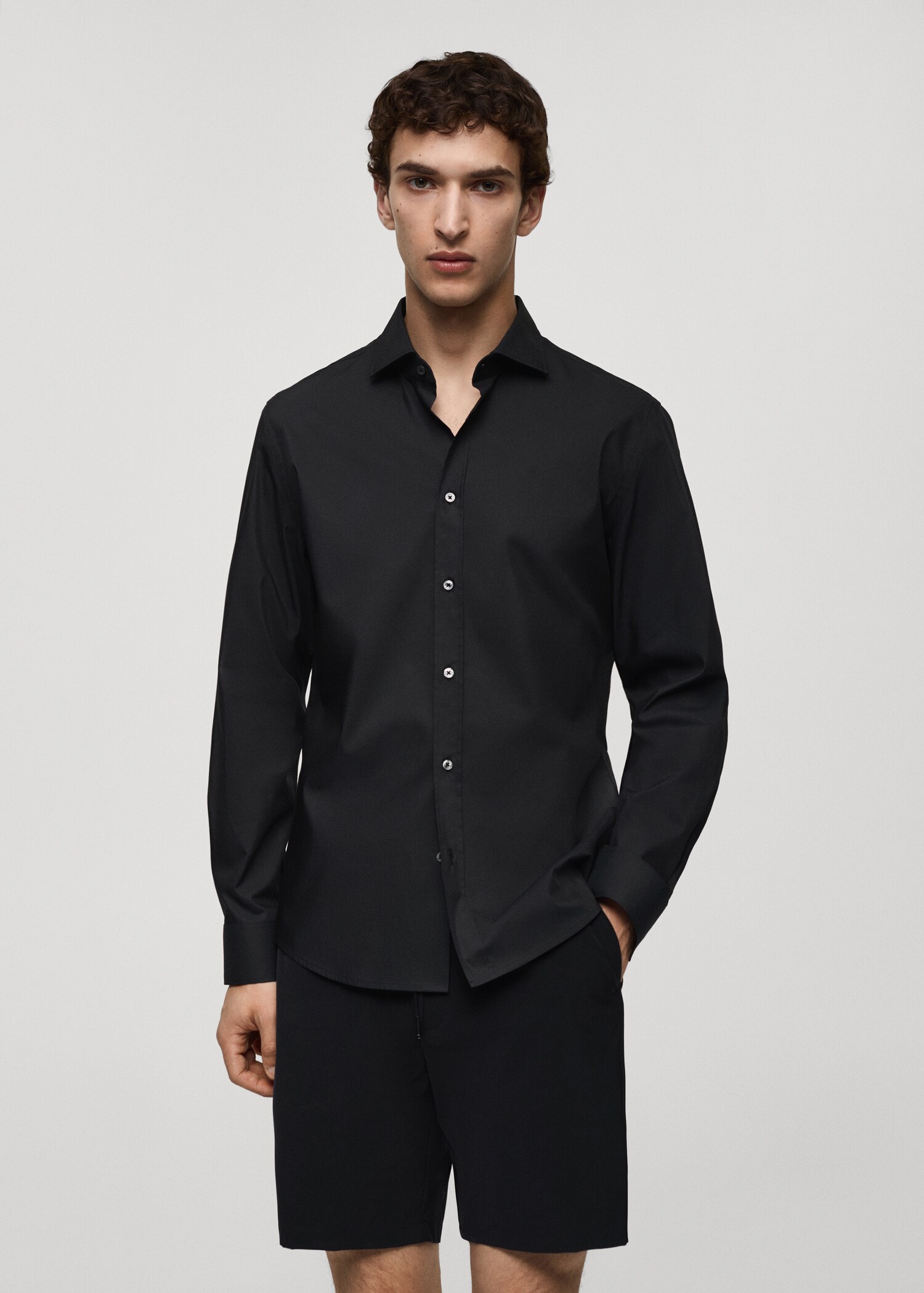 Chemise coton Coolmax® - Plan moyen