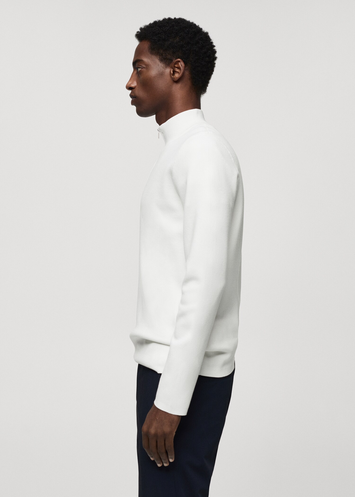 Pullover mit halbhohem Zip-Kragen - Detail des Artikels 2