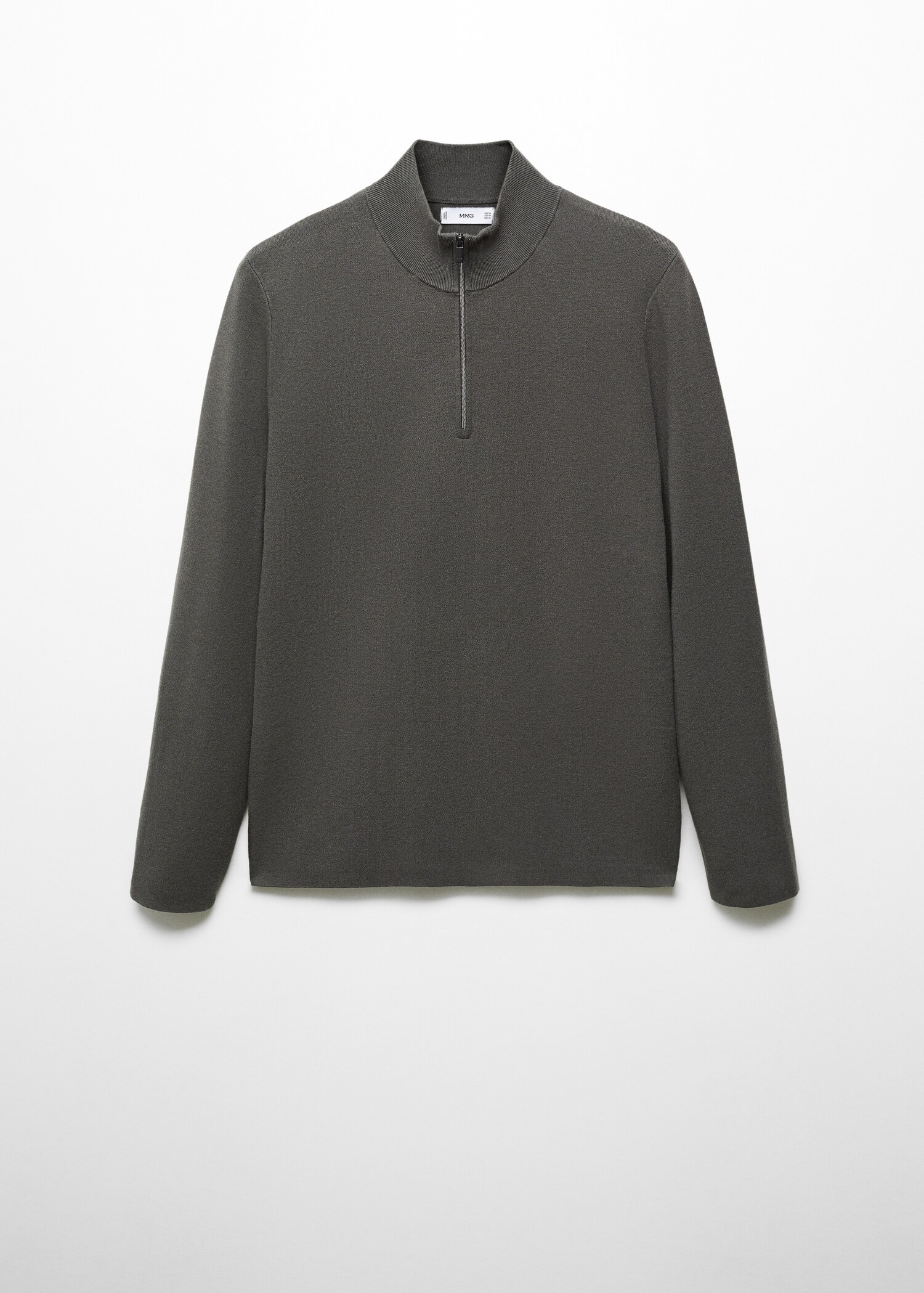 Perkins-neck sweater with zip - Article without model