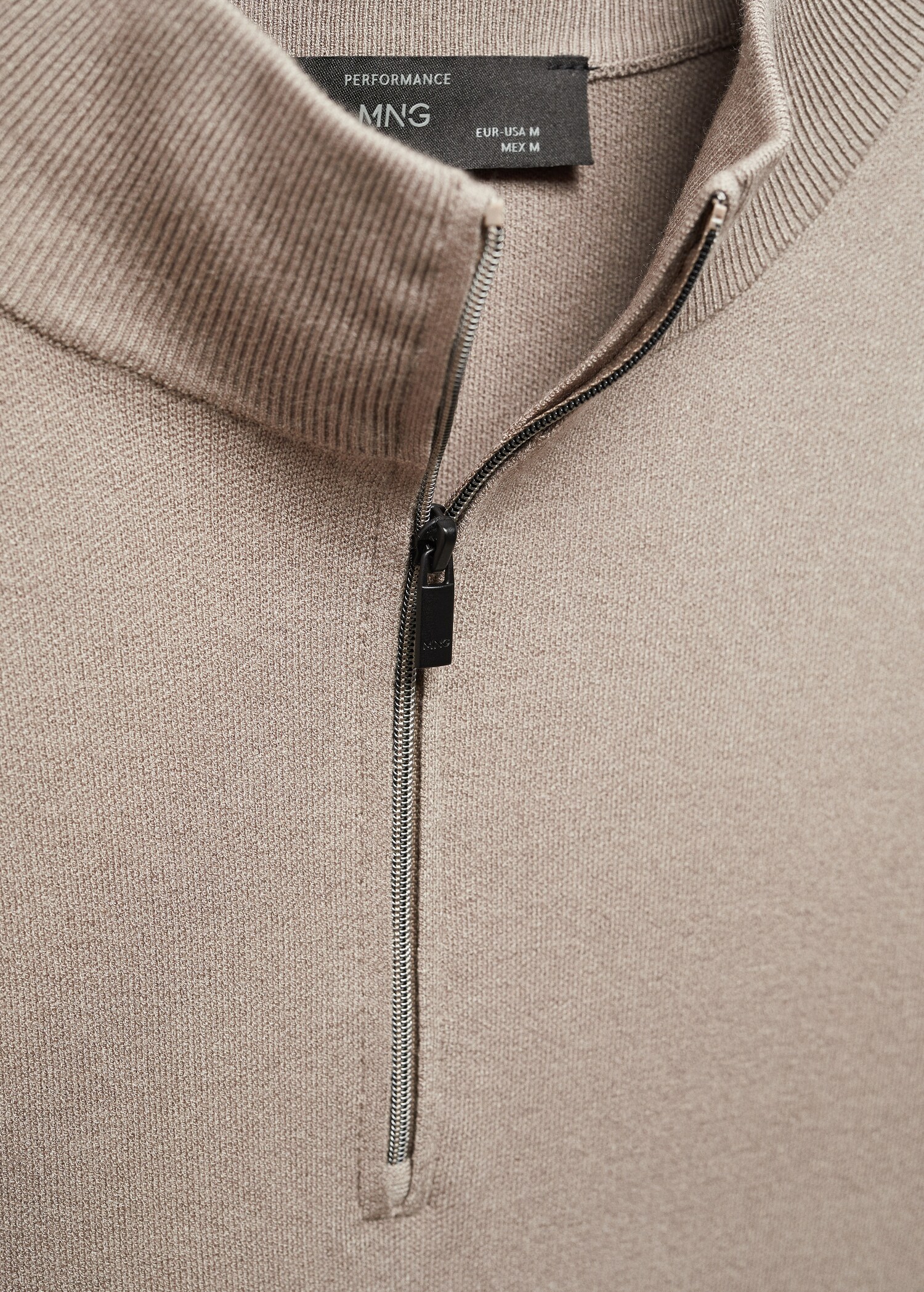 Perkins-neck sweater with zip - Details of the article 8