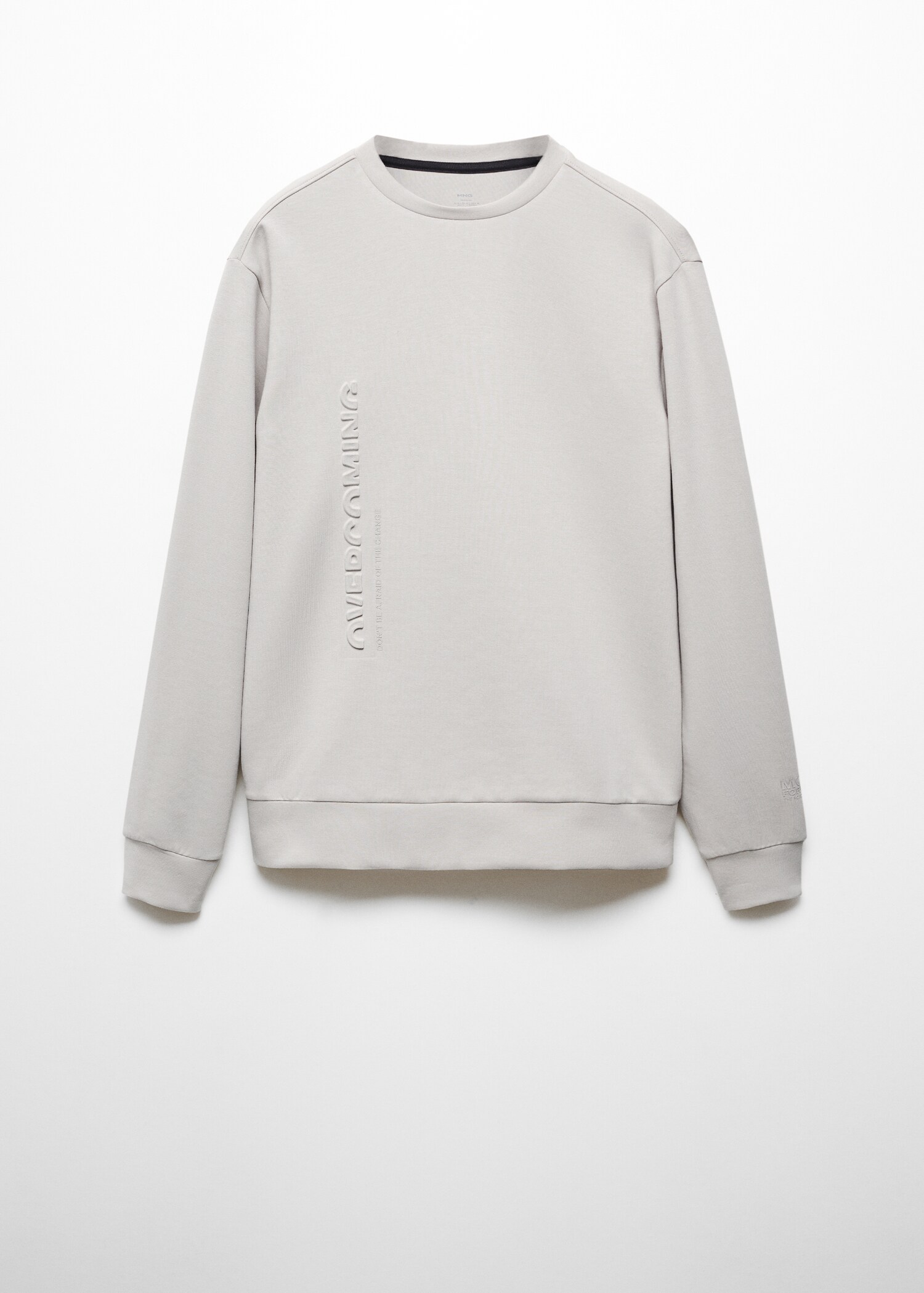 Technical-fabric message sweatshirt - Article without model