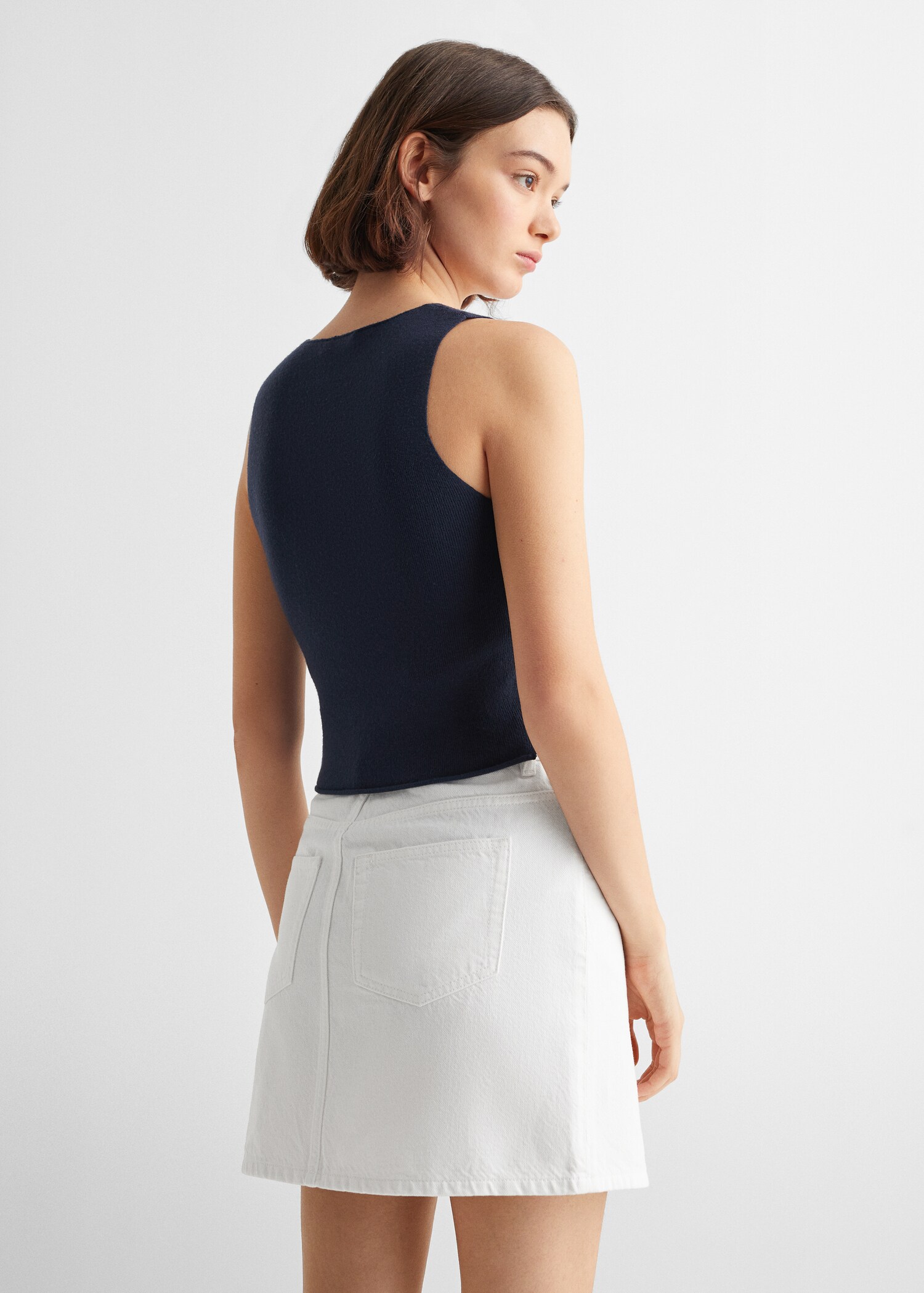 Knit strap top - Reverse of the article