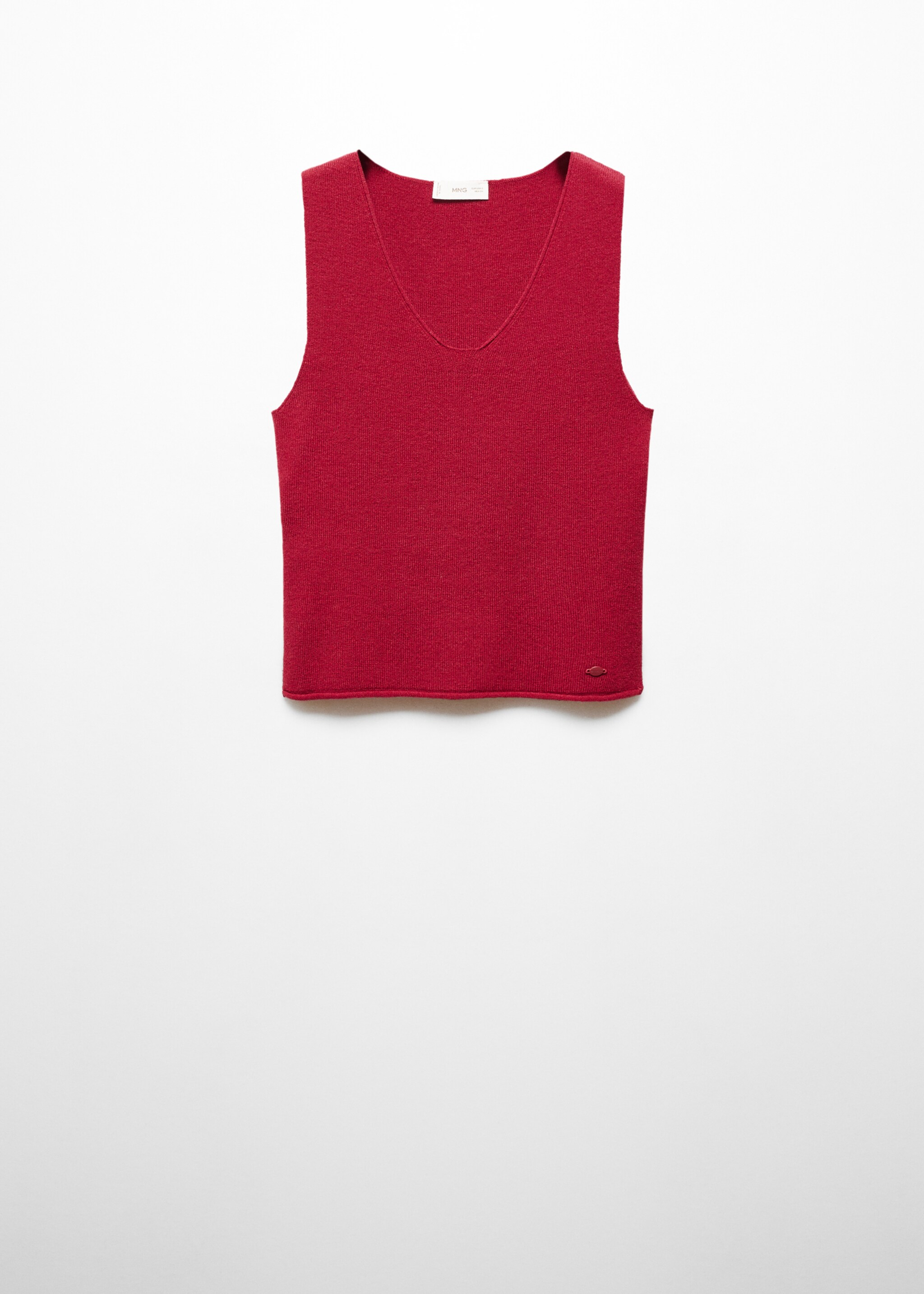 Knit strap top - Article without model, Maroon. Ref: 67024458-00.