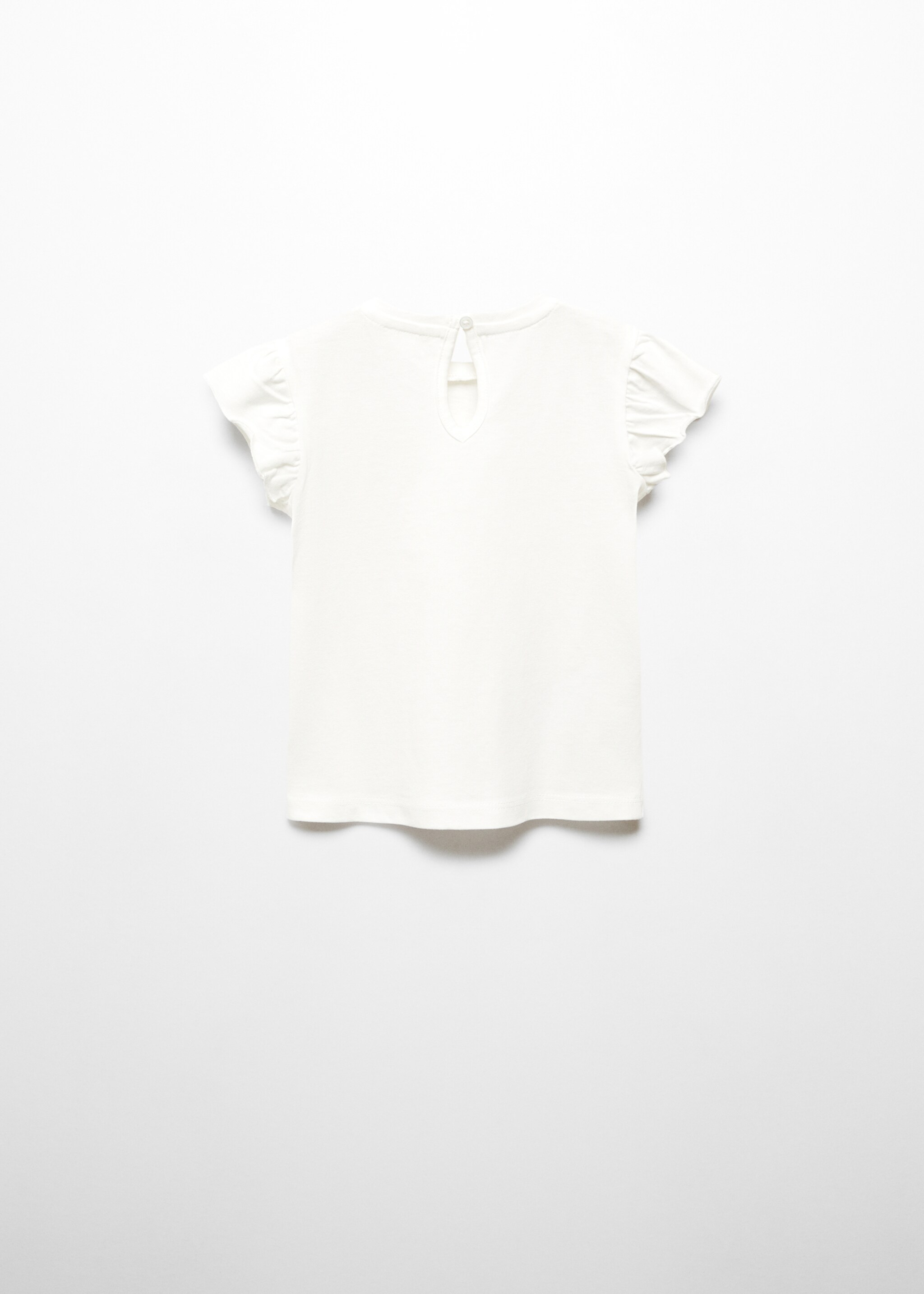 Frills cotton t-shirt - Reverse of the article