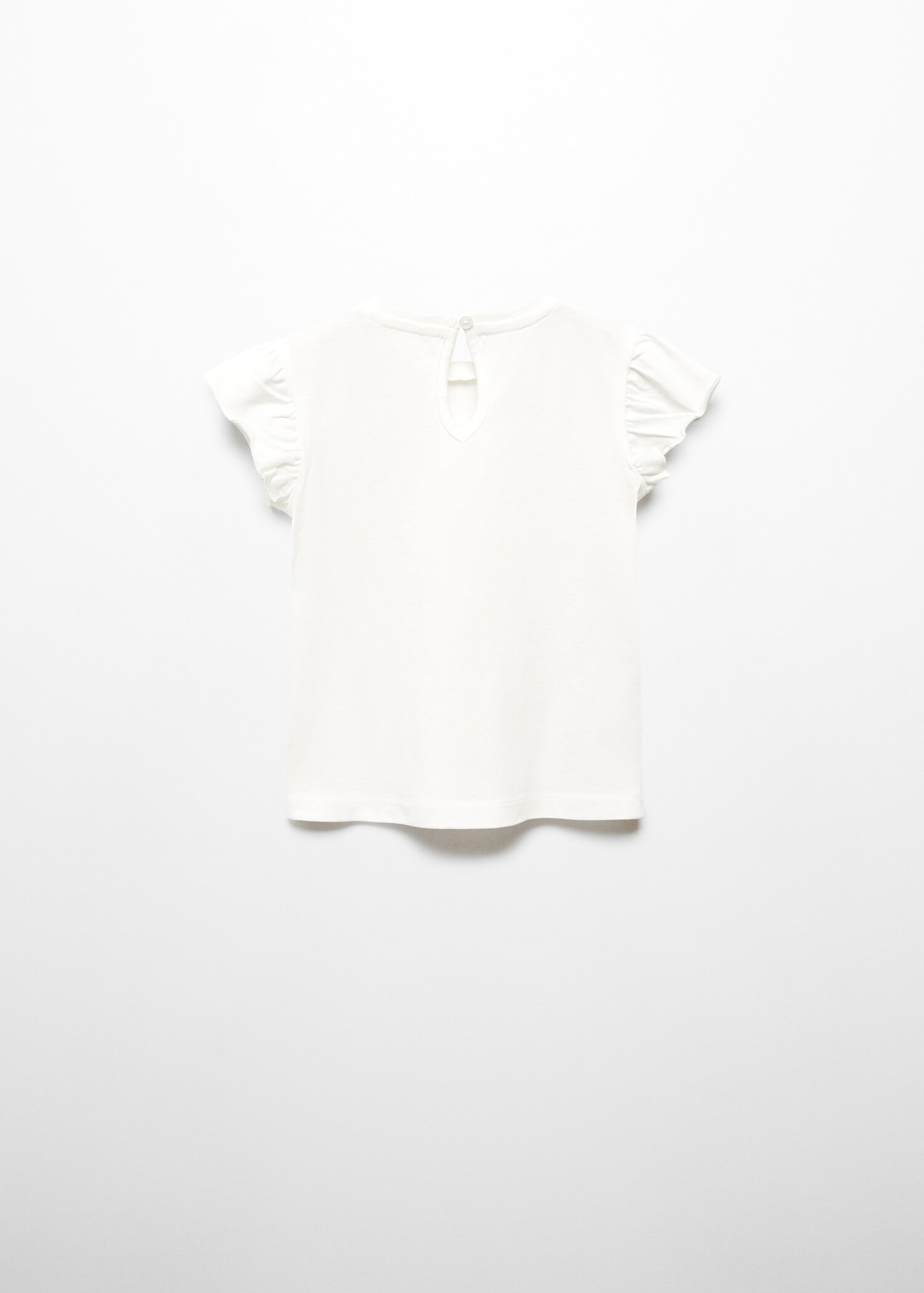 Frills cotton t-shirt - Reverse of the article