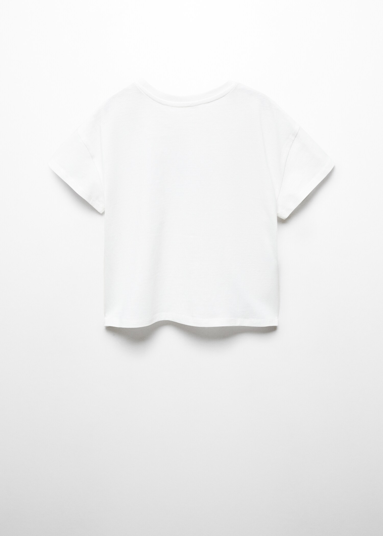 T-shirt med broderat budskap - Artikelns baksida