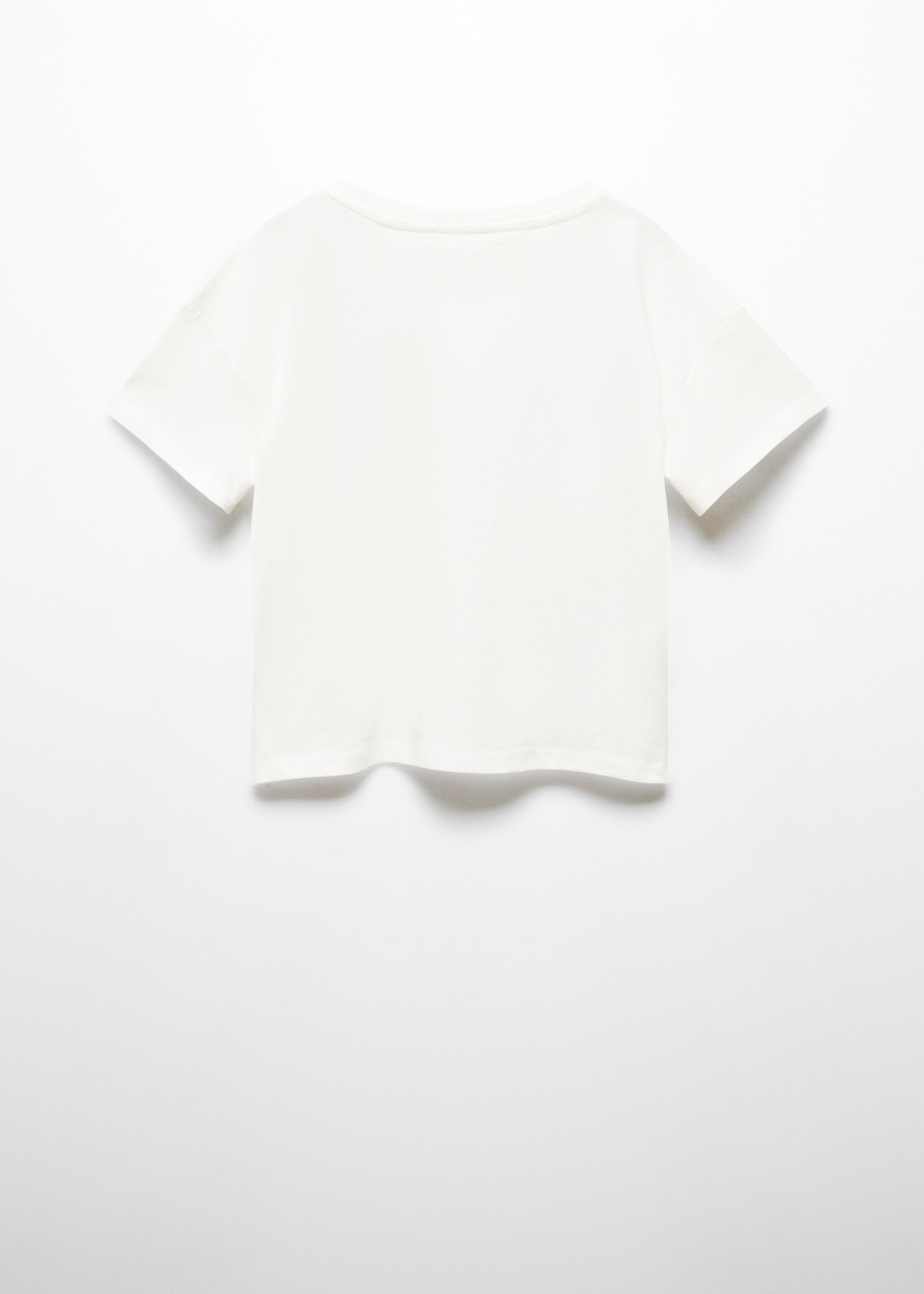 Printed message T-shirt - Reverse of the article, Off White. Ref: 67024463-00.
