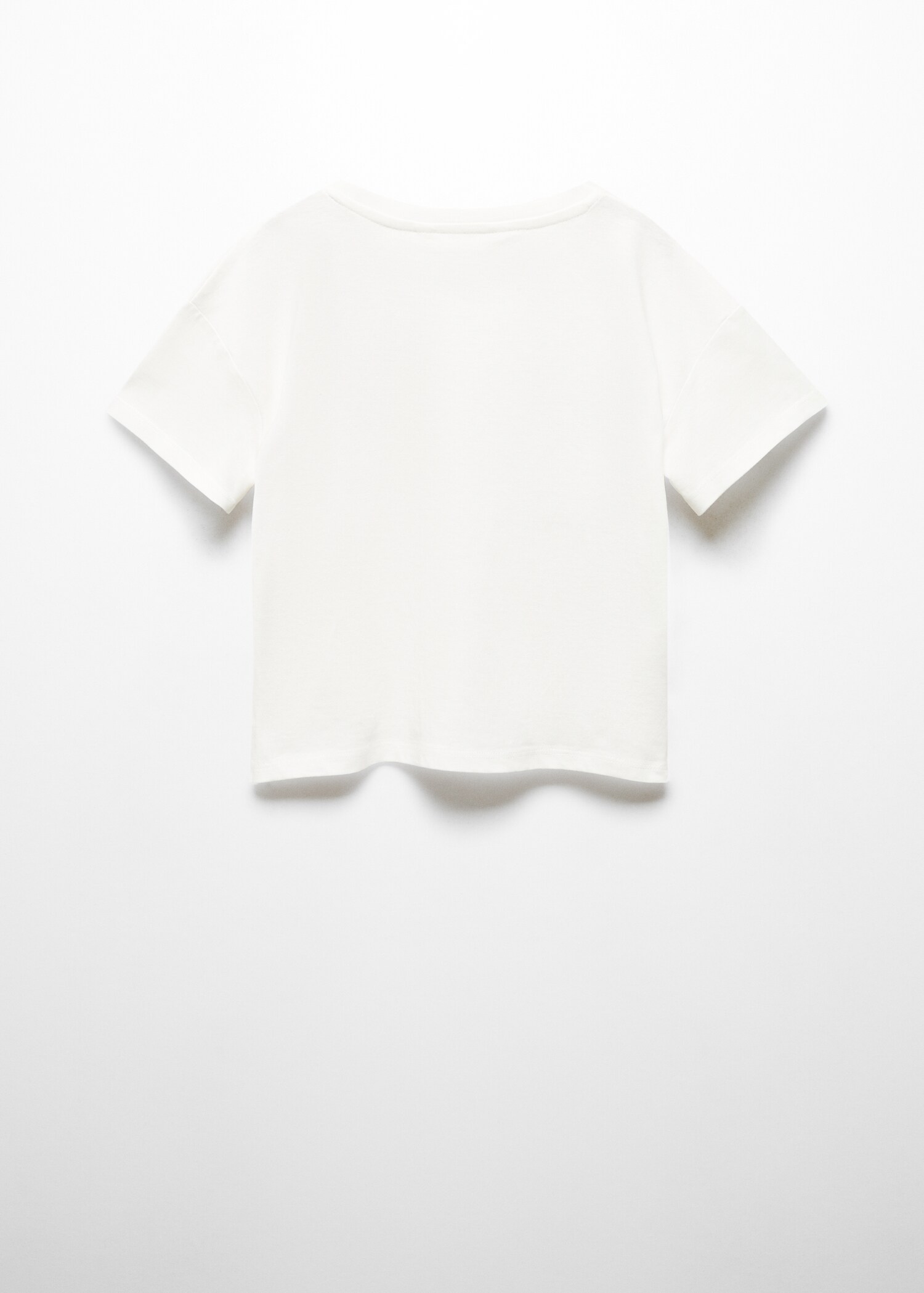 Printed message T-shirt - Reverse of the article