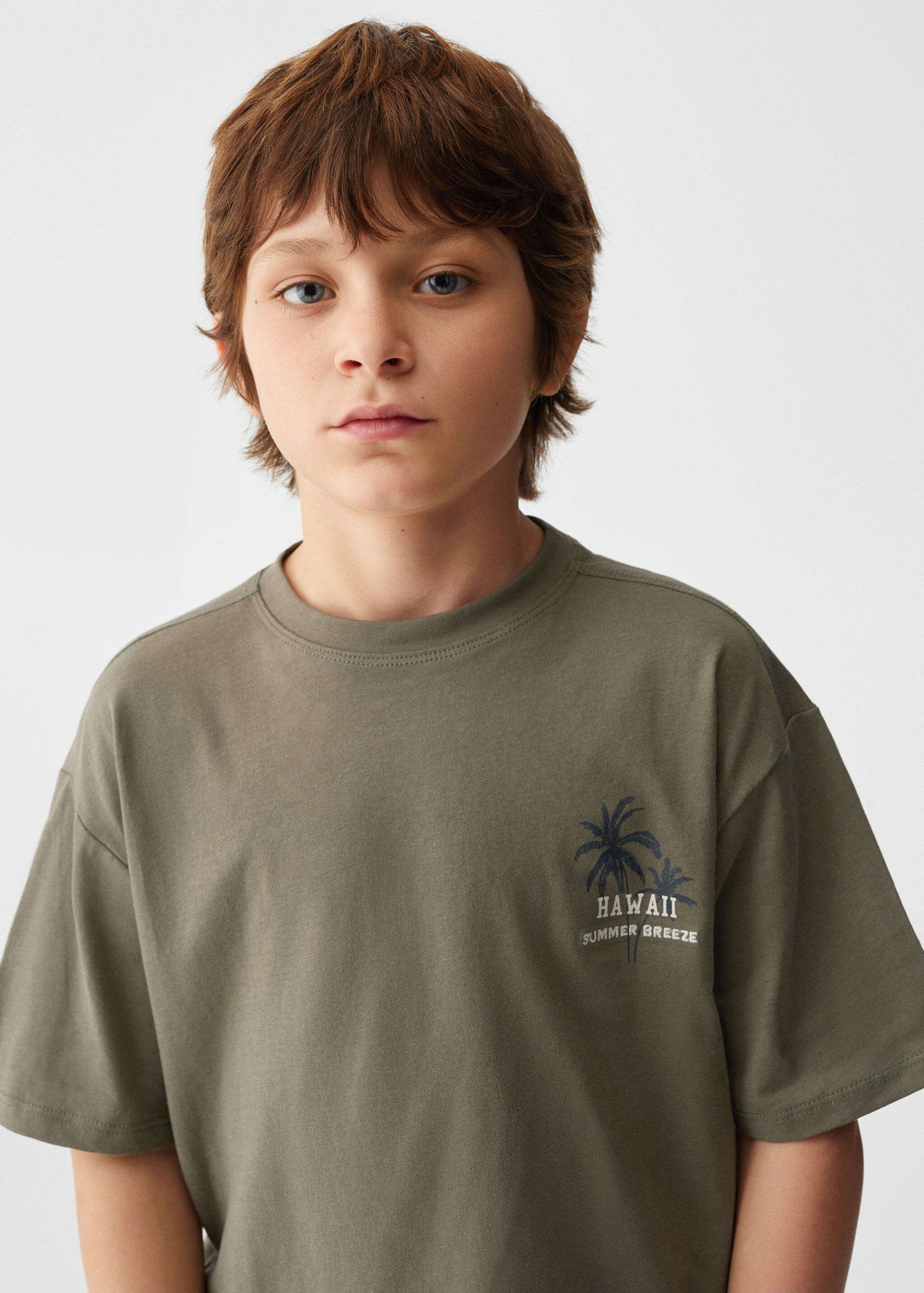 Printed cotton-blend T-shirt - Details of the article 1