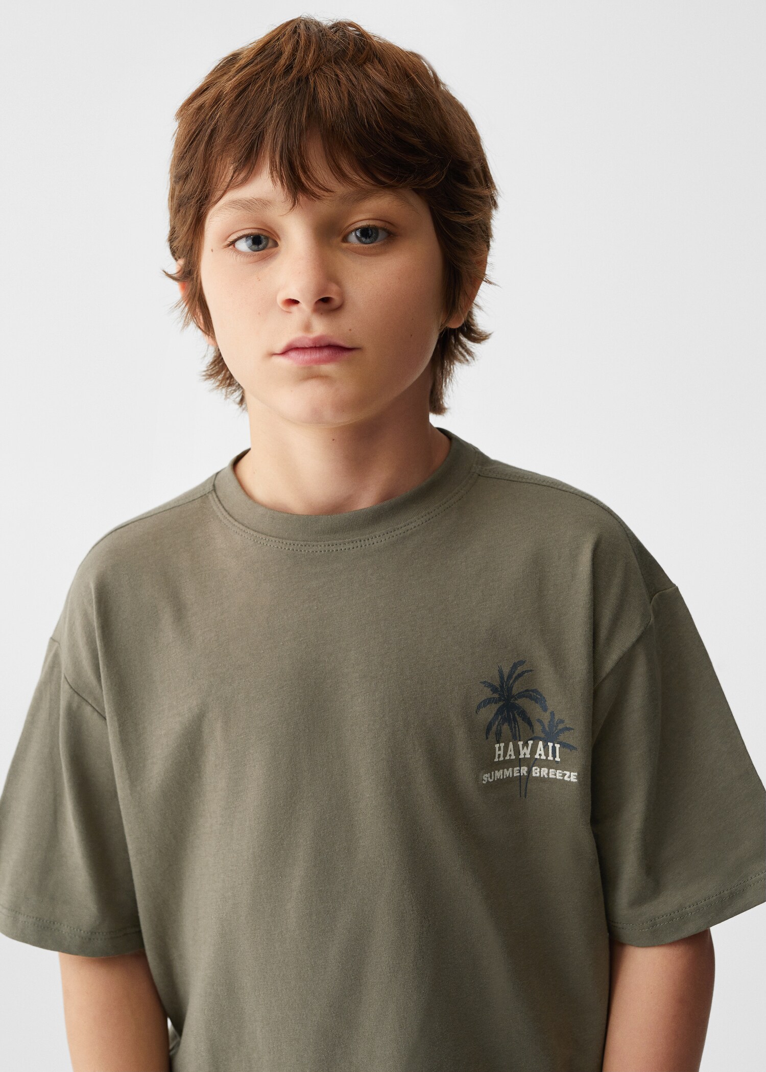 Printed cotton-blend T-shirt - Details of the article 1