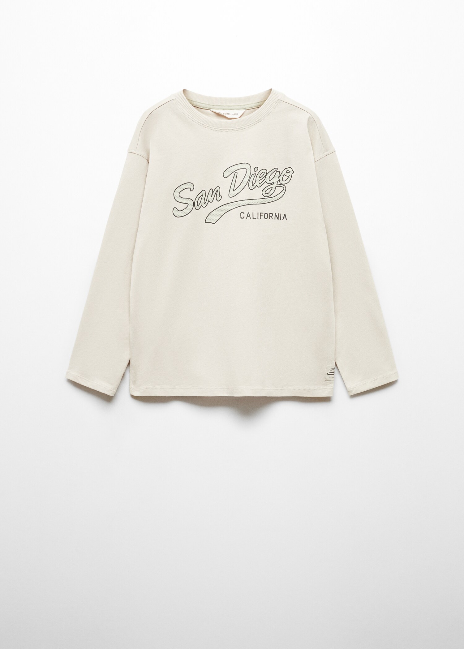 Long-sleeved t-shirt with message - Article without model