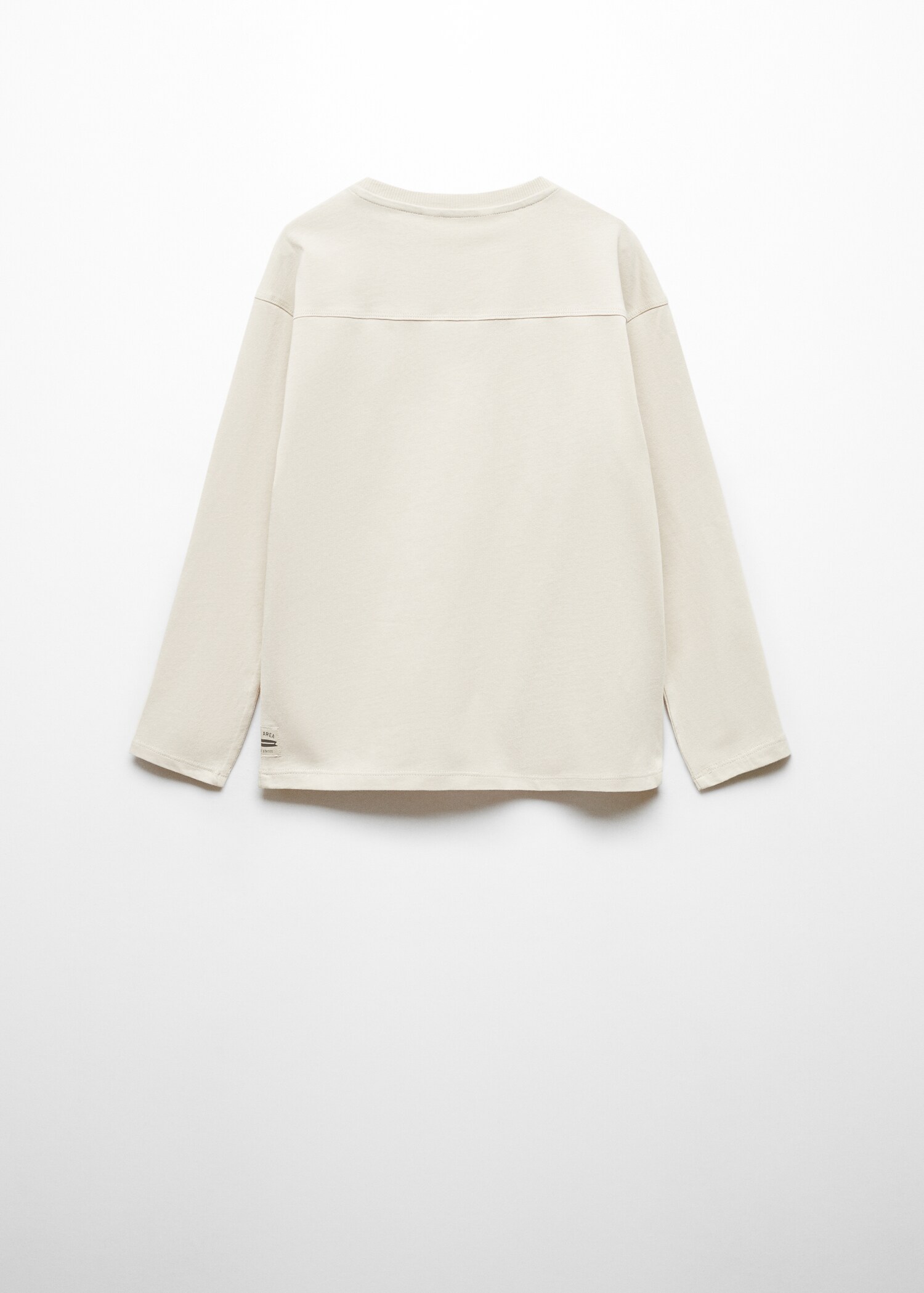 Long-sleeved t-shirt with message - Reverse of the article