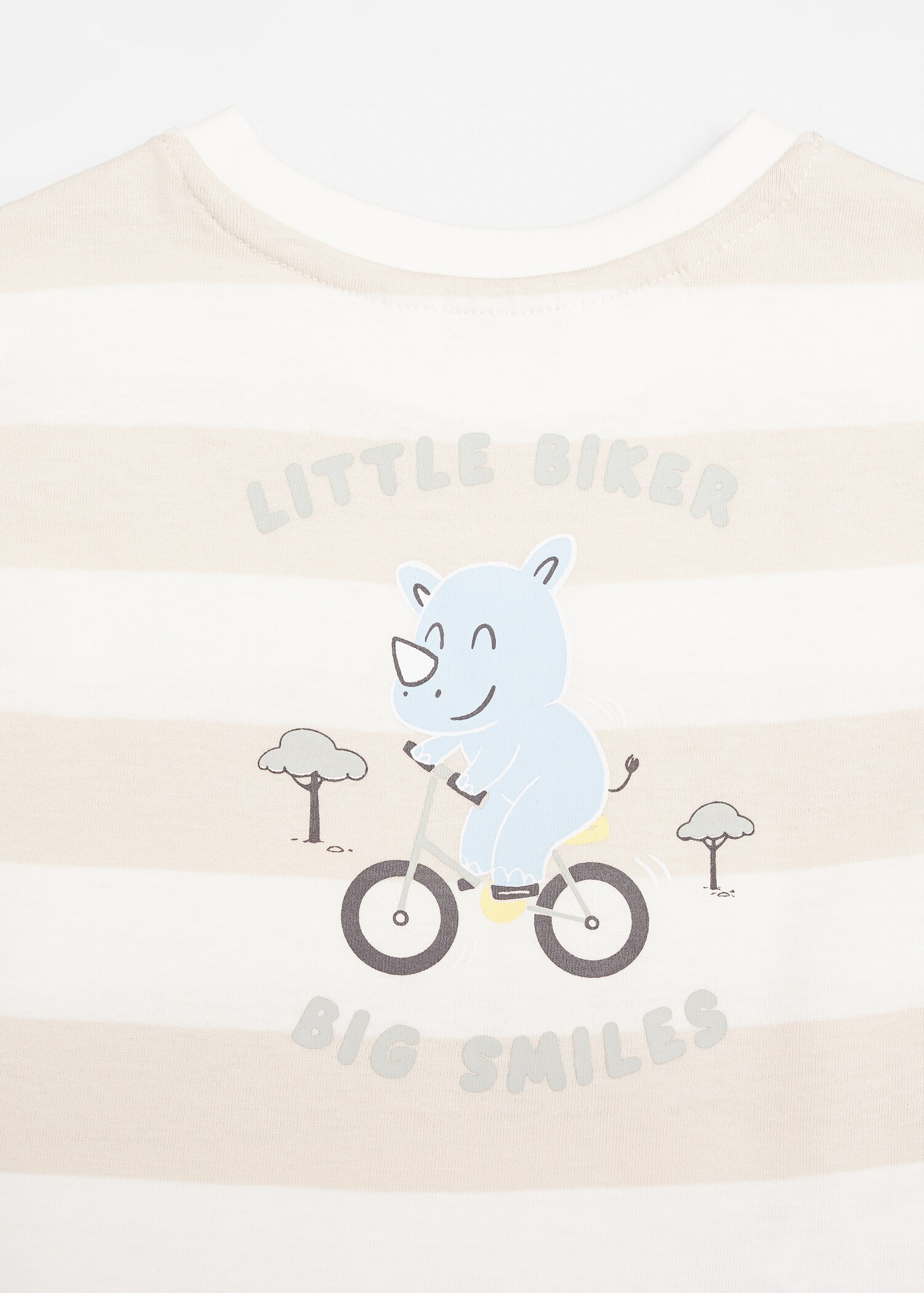Gestreiftes T-Shirt mit Zeichnung - Detail des Artikels 0