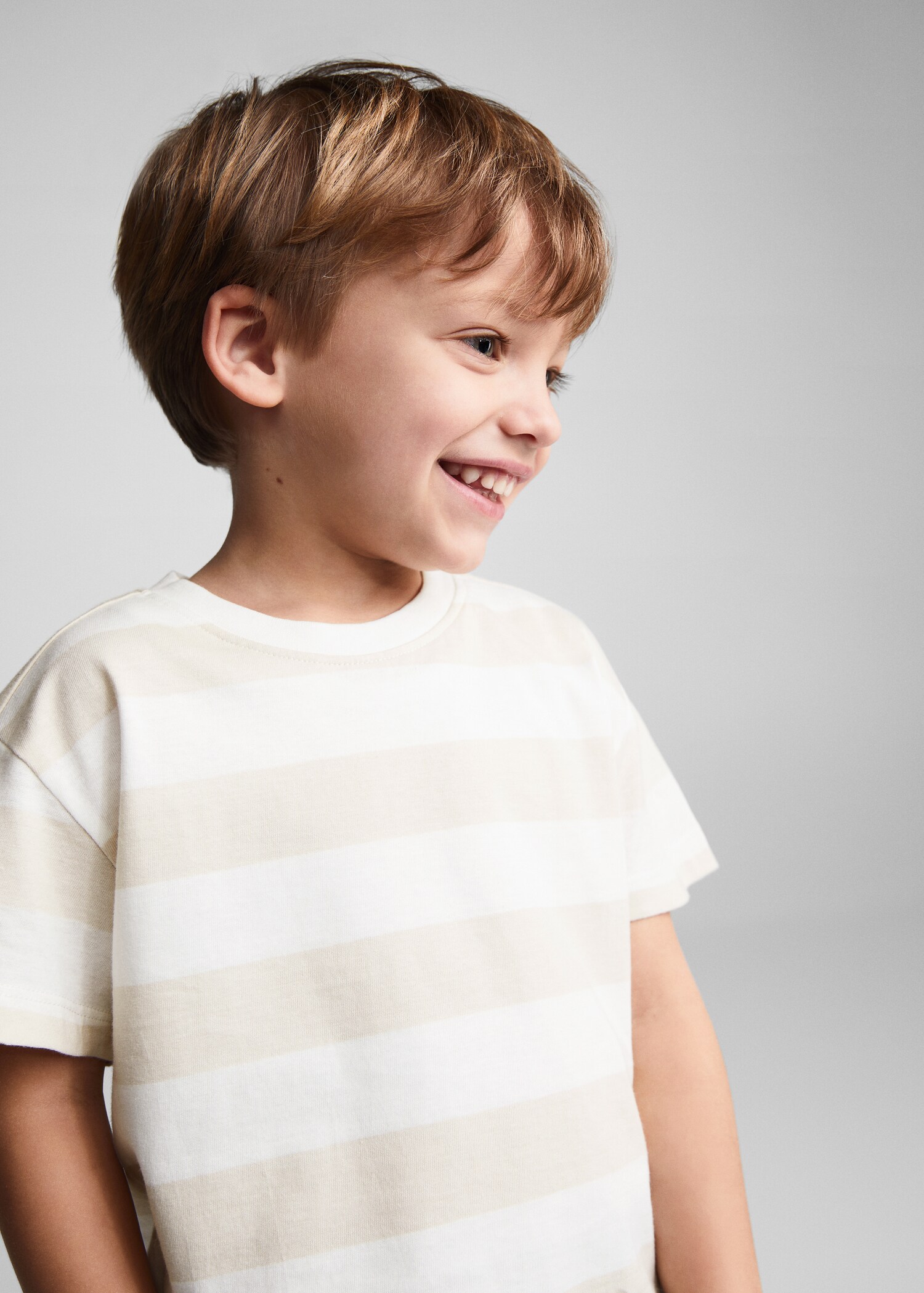 Gestreiftes T-Shirt mit Zeichnung - Detail des Artikels 1