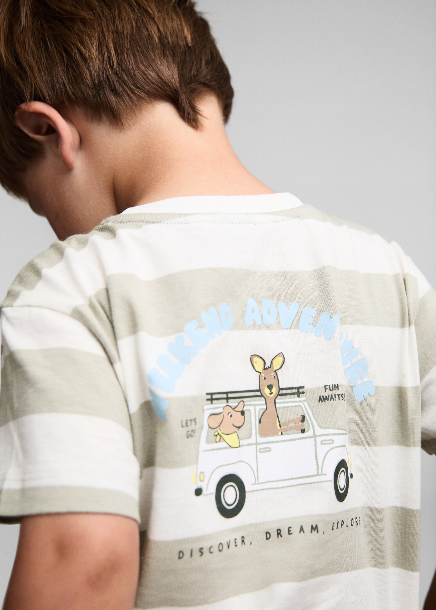 Camiseta rayas dibujo - Reverso del artículo