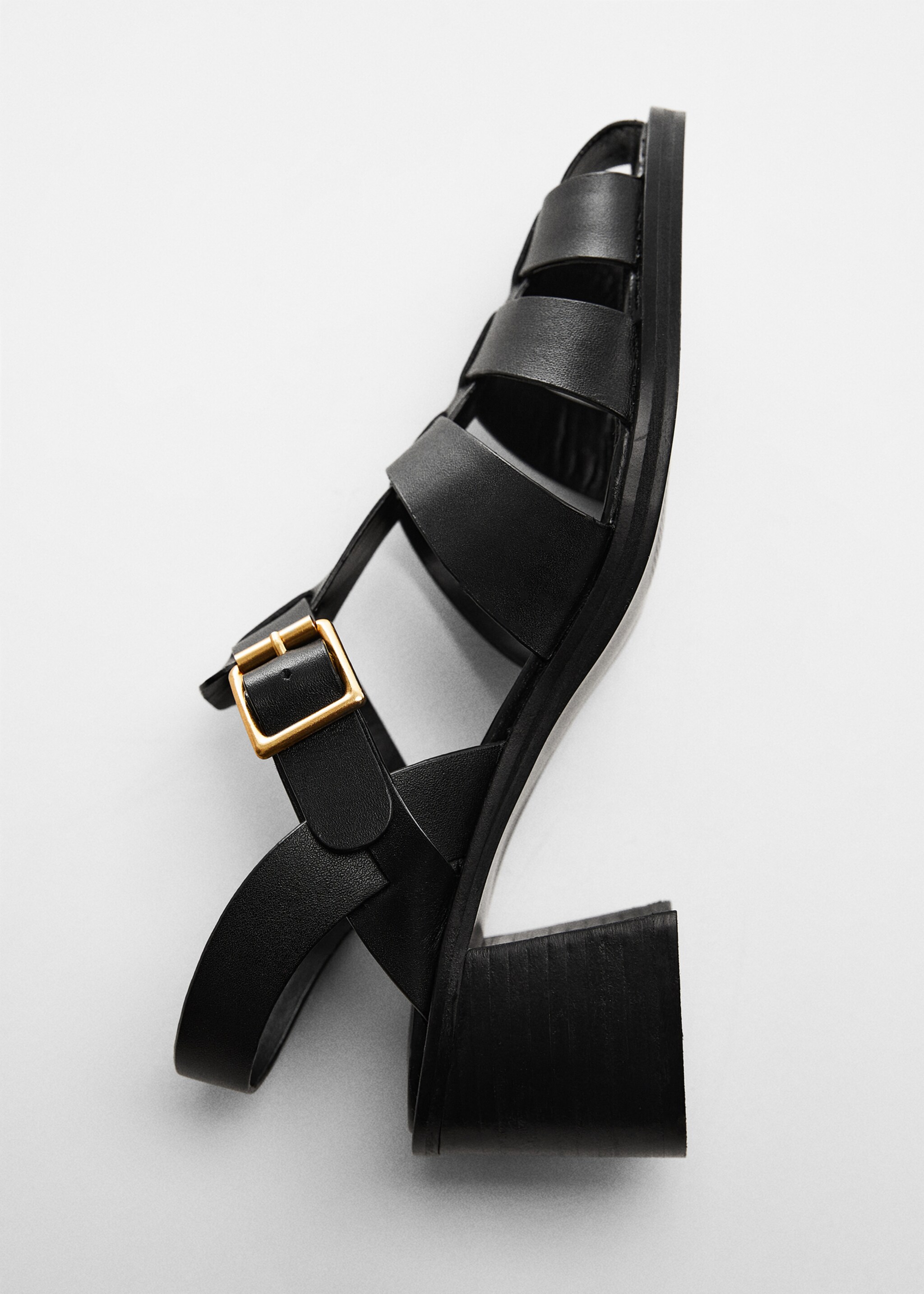 Fisherman sandal - Details of the article 5, Black. Ref: 67024476-00.