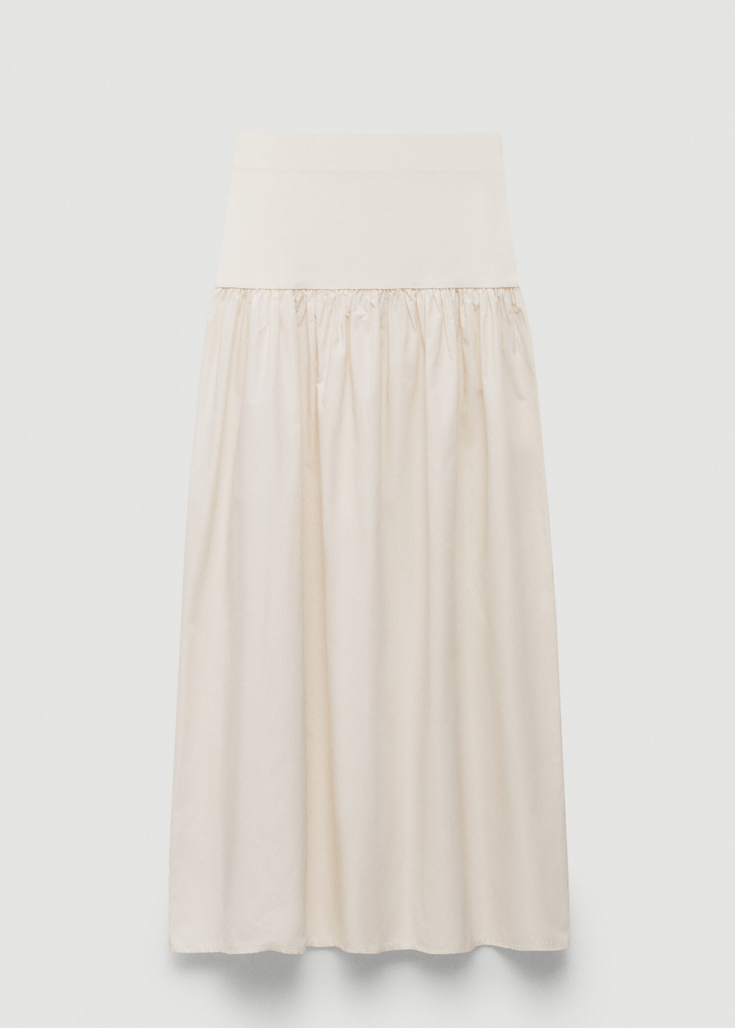 Elastic panel flared skirt - Article without model