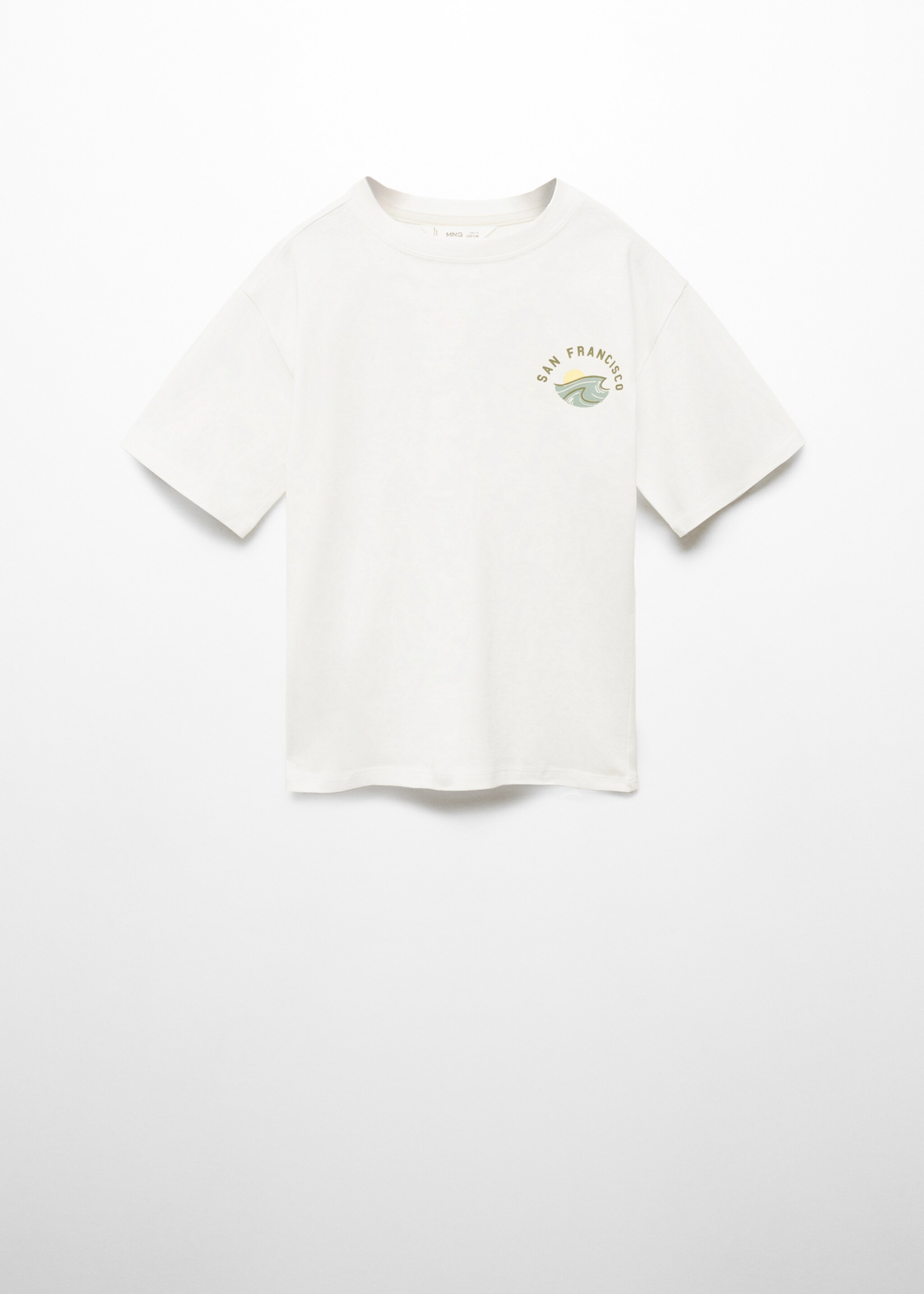 Printed cotton-blend T-shirt - Article without model, Off White. Ref: 67024481-00.
