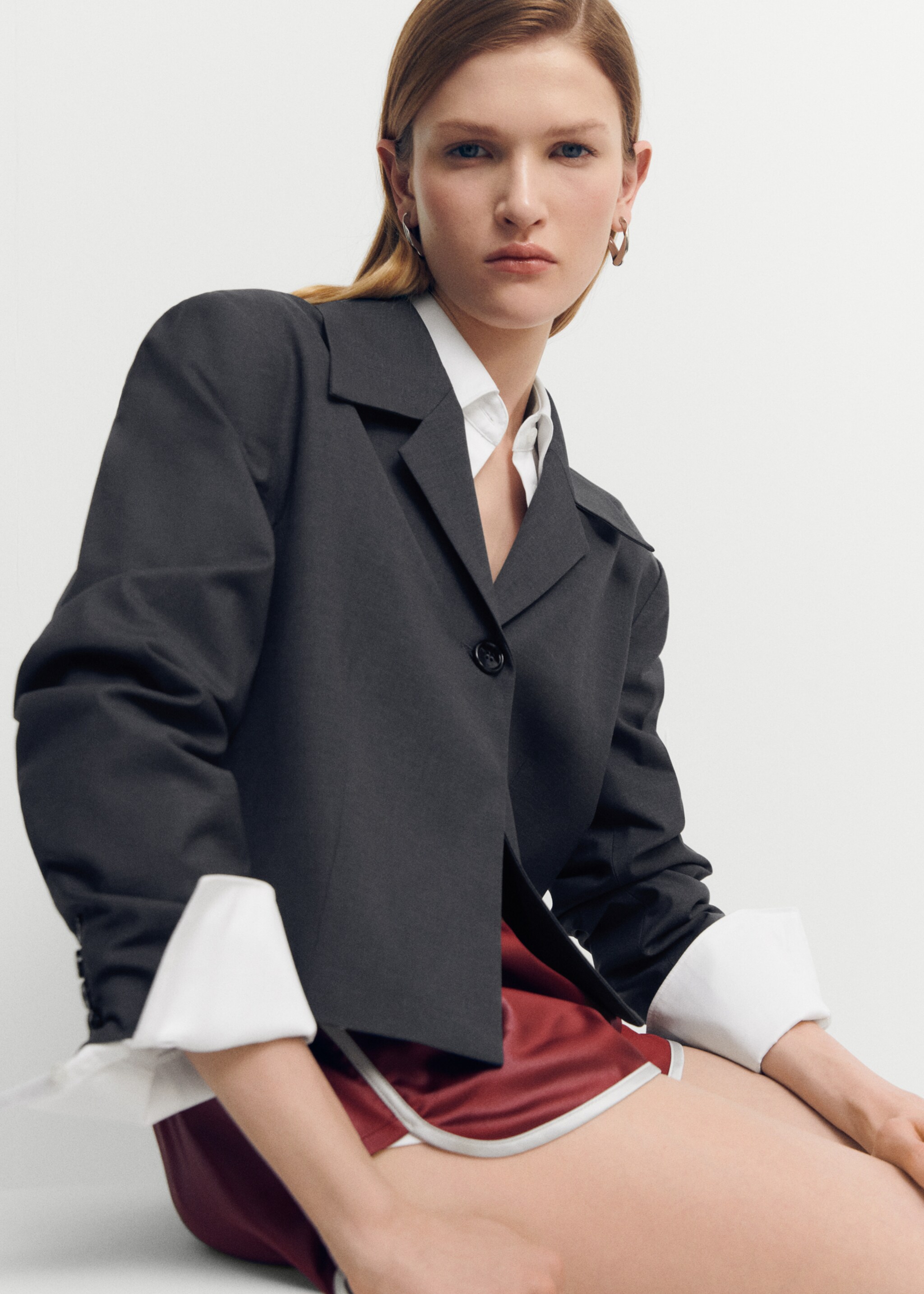 Cropped wool jacket - Details of the article 6