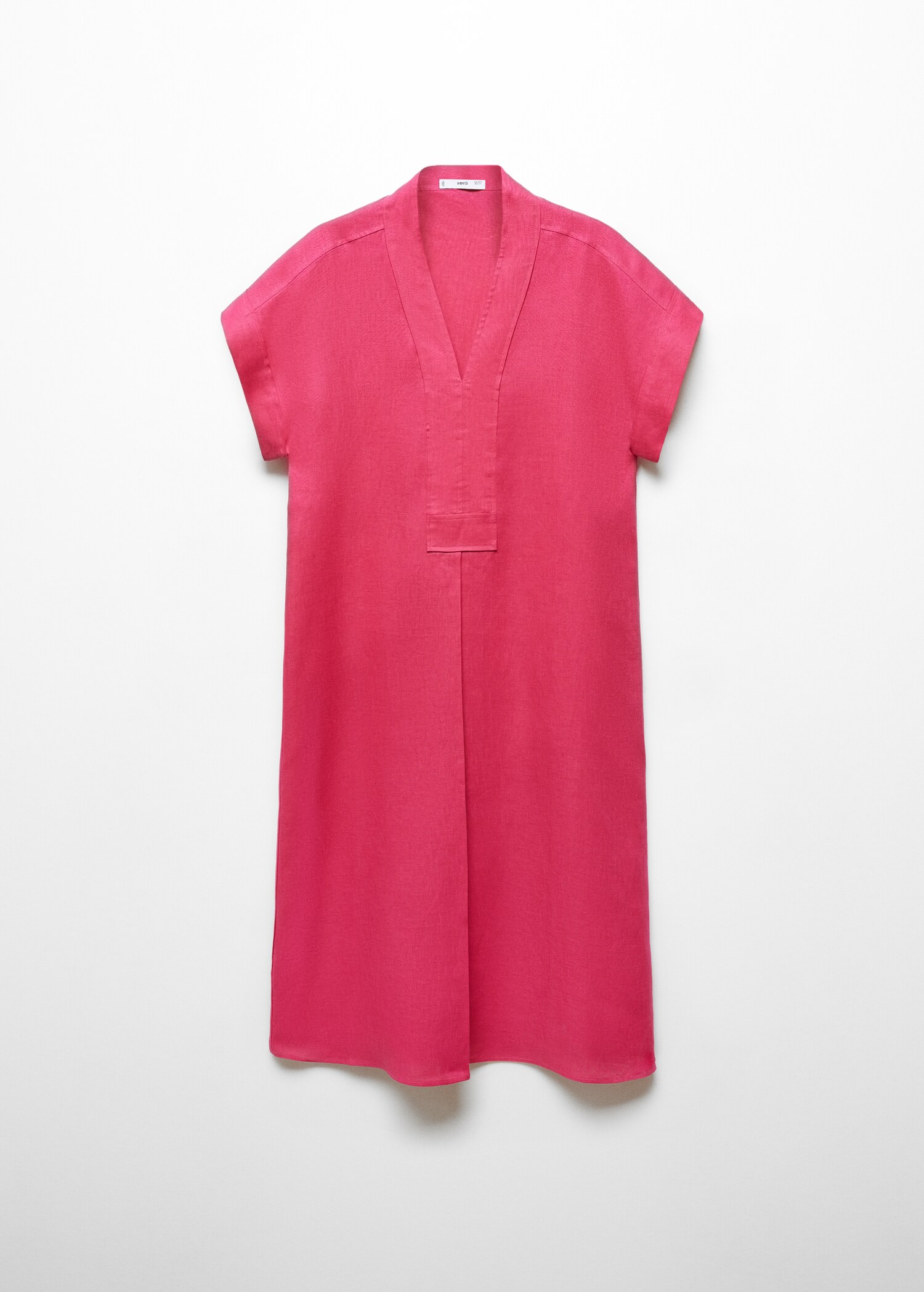 Linen-blend shirt dress - Article without model