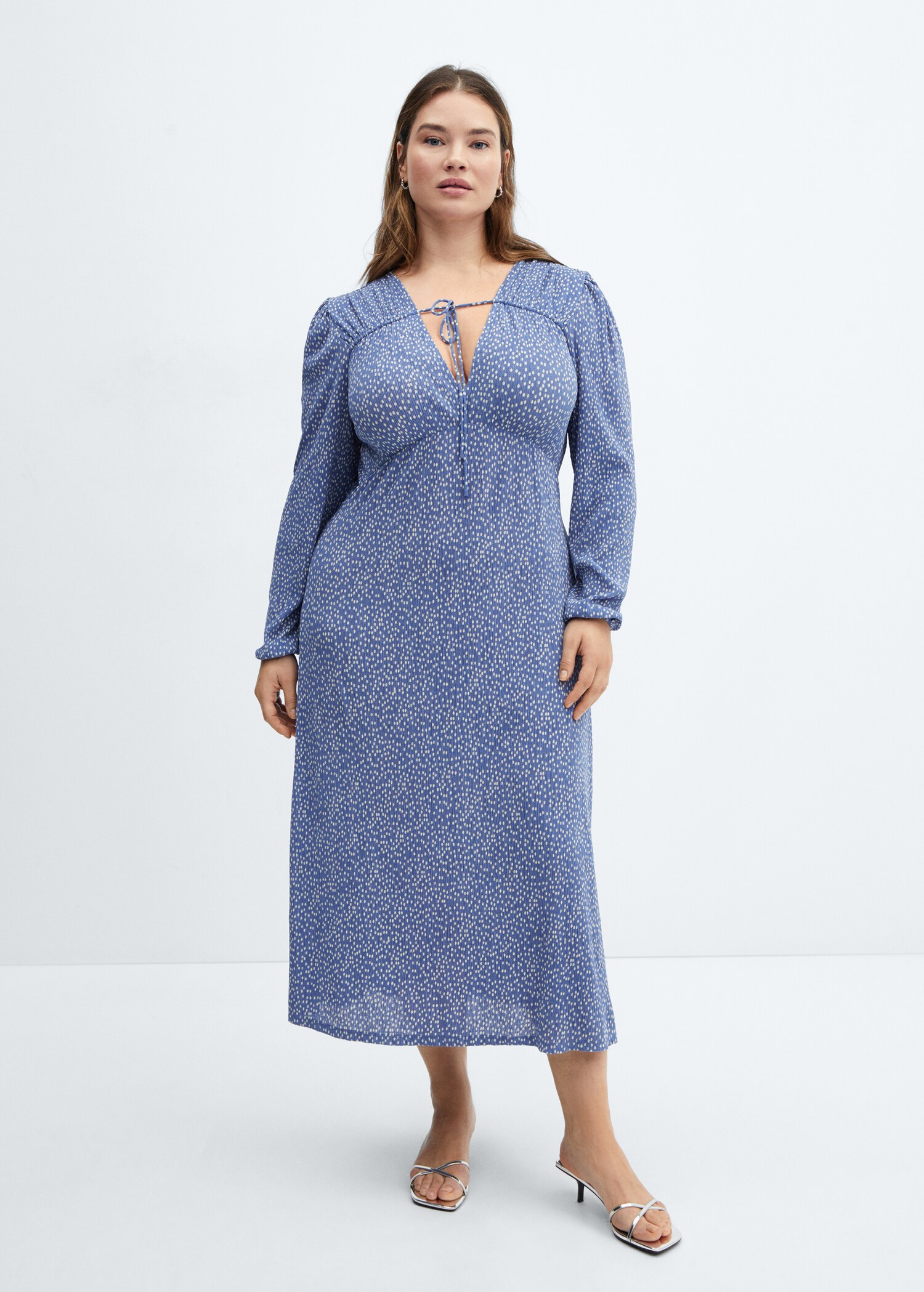 Printed bow dress - Details of the article 3