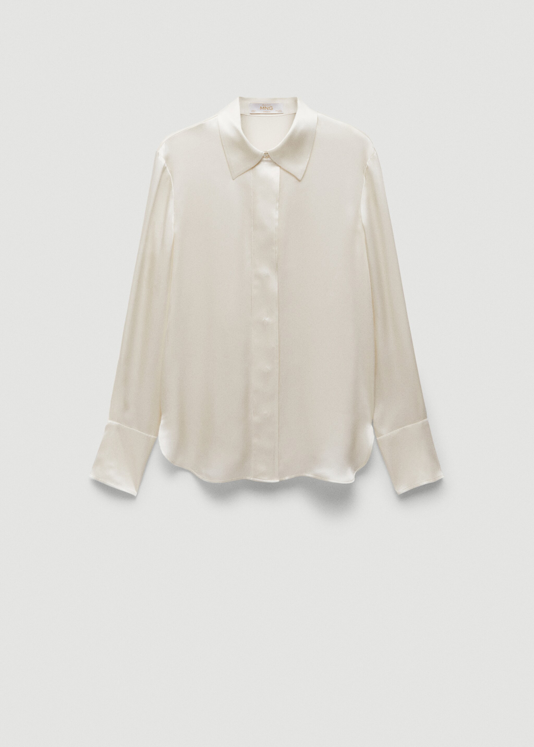 Camisa 100% seda - Artículo sin modelo, Blanco roto. Ref: 67024789-00.