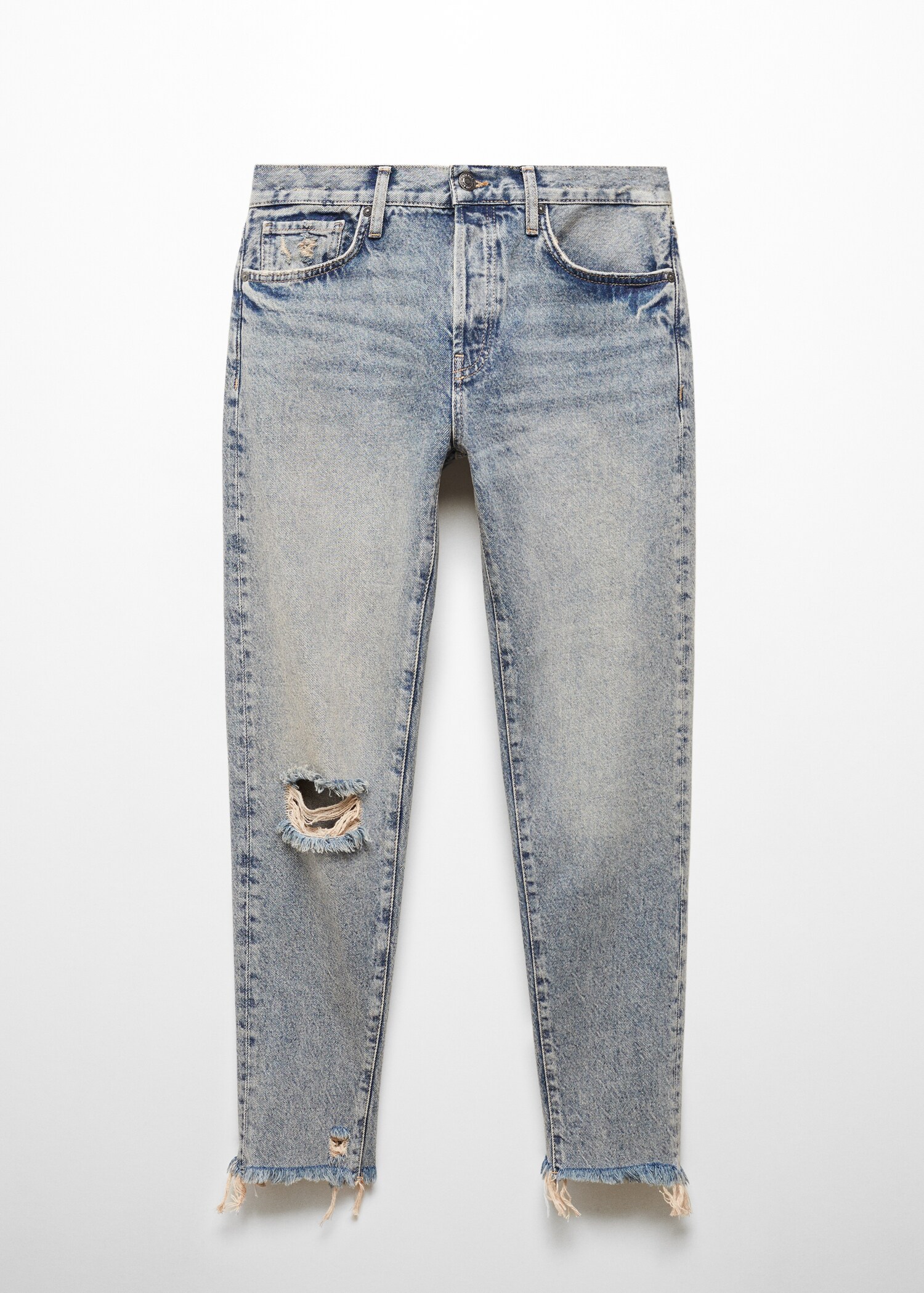 Jeans girlfriend låg midja revor - Artikel utan modell