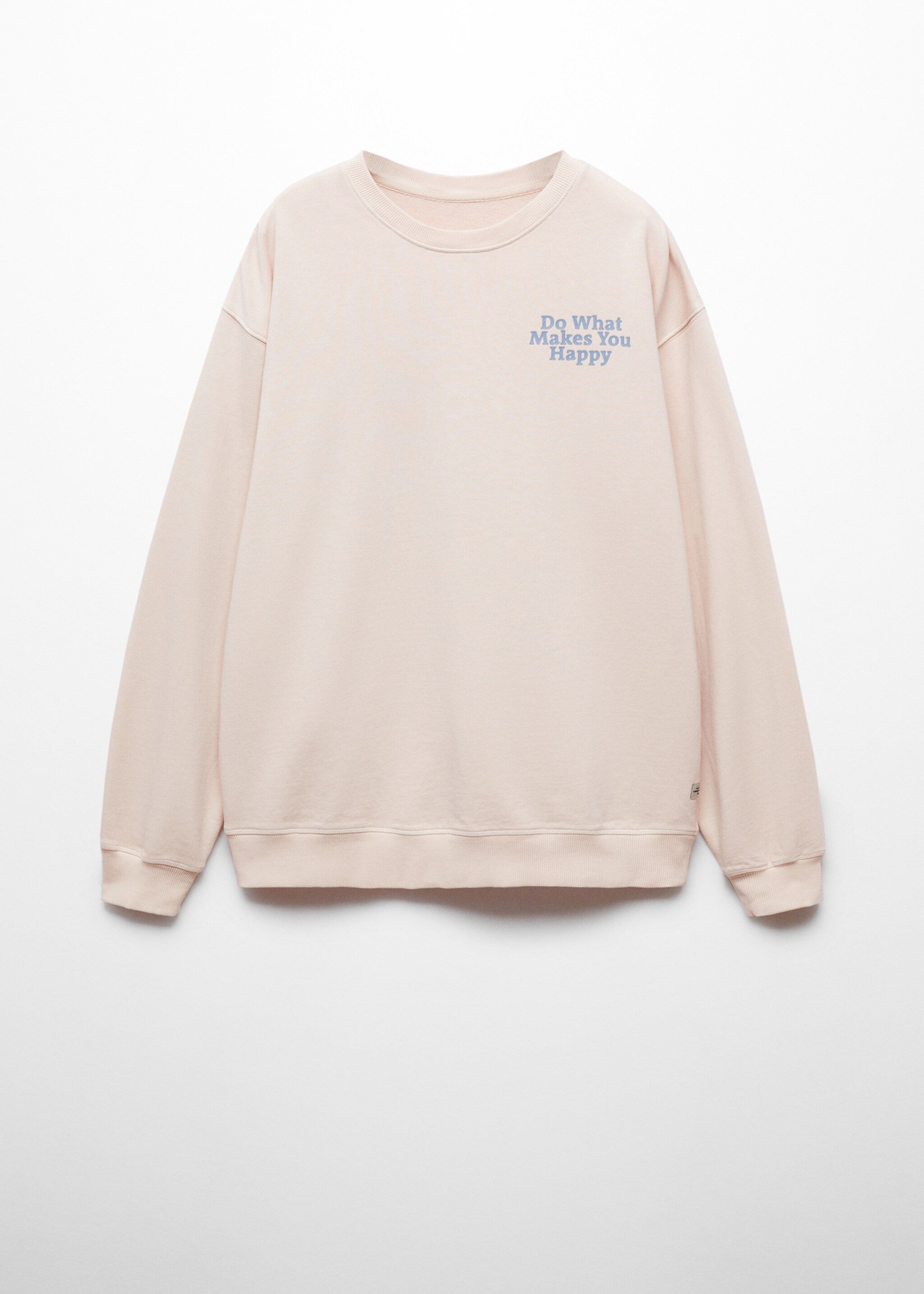Sweat-shirt message unisexe - Article sans modèle, Bleu marine foncé. Ref: 67025155-00.