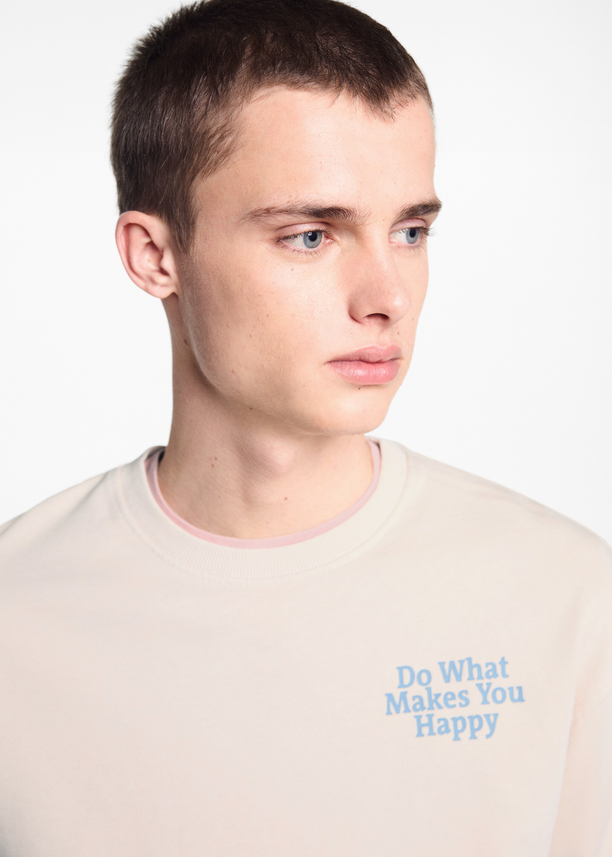 Sweat-shirt message unisexe - Détail de l'article 1, Bleu marine foncé. Ref: 67025155-00.