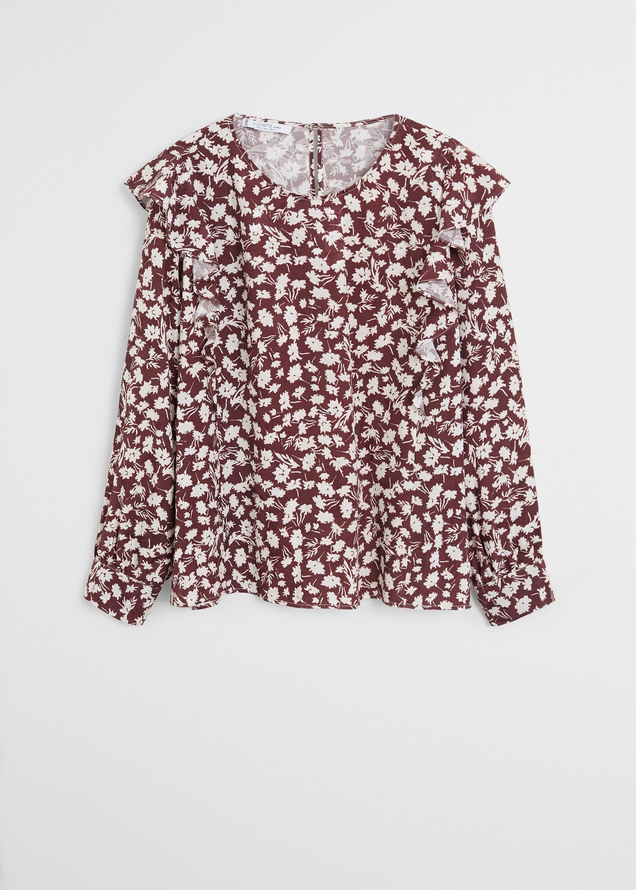 Blusa floral volante - Artículo sin modelo