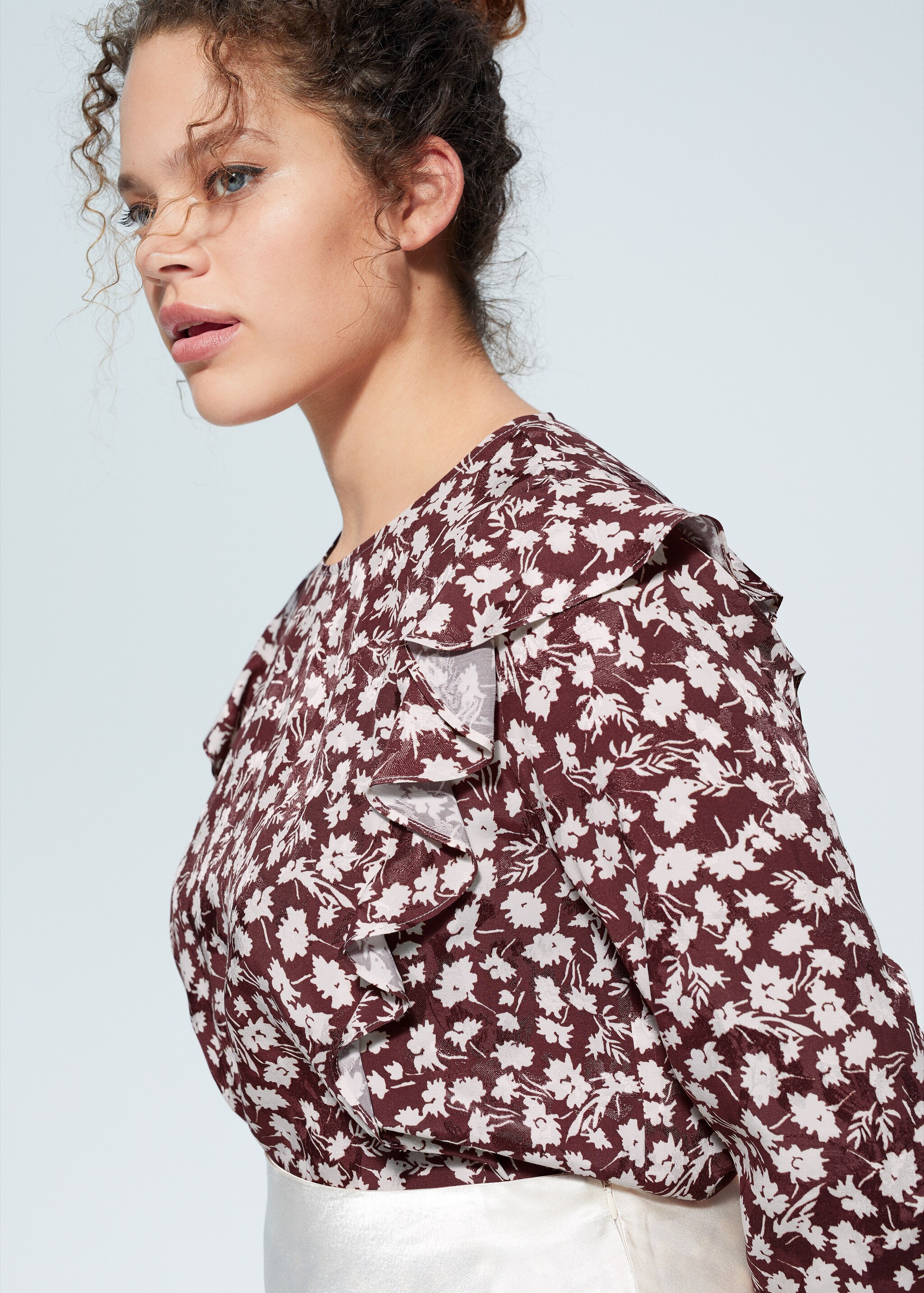 Blusa floral volante - Detalle del artículo 1