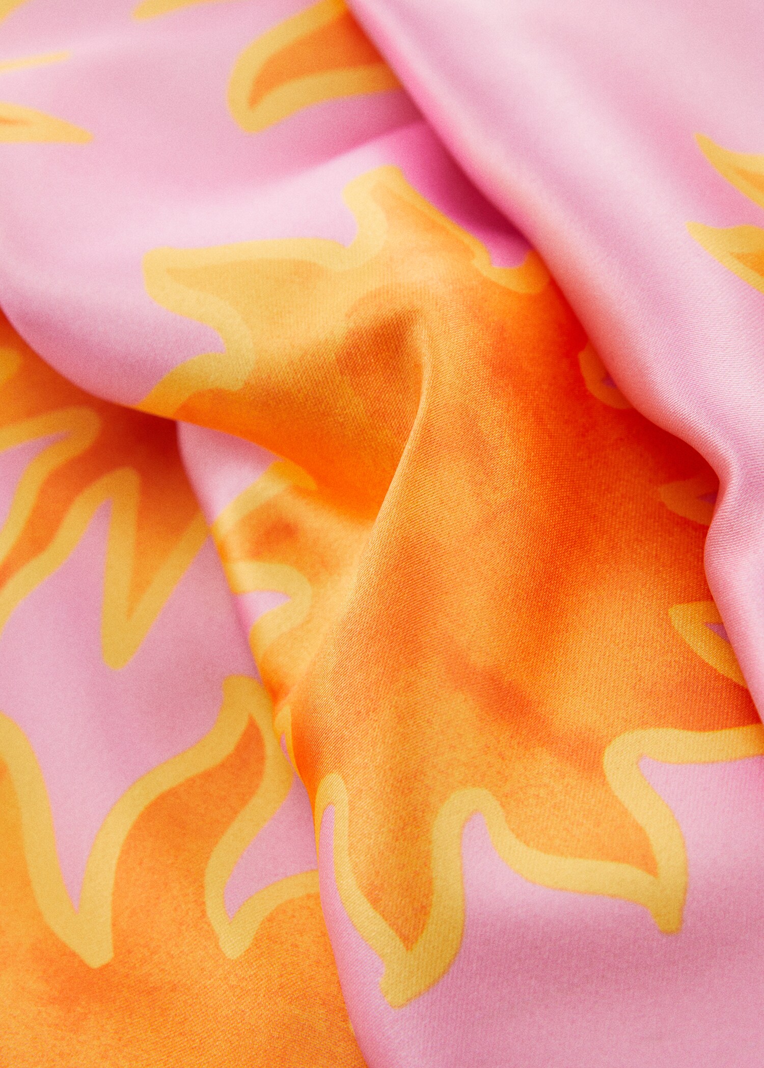 Pañuelo bicolor estampado - Detalle del artículo 1