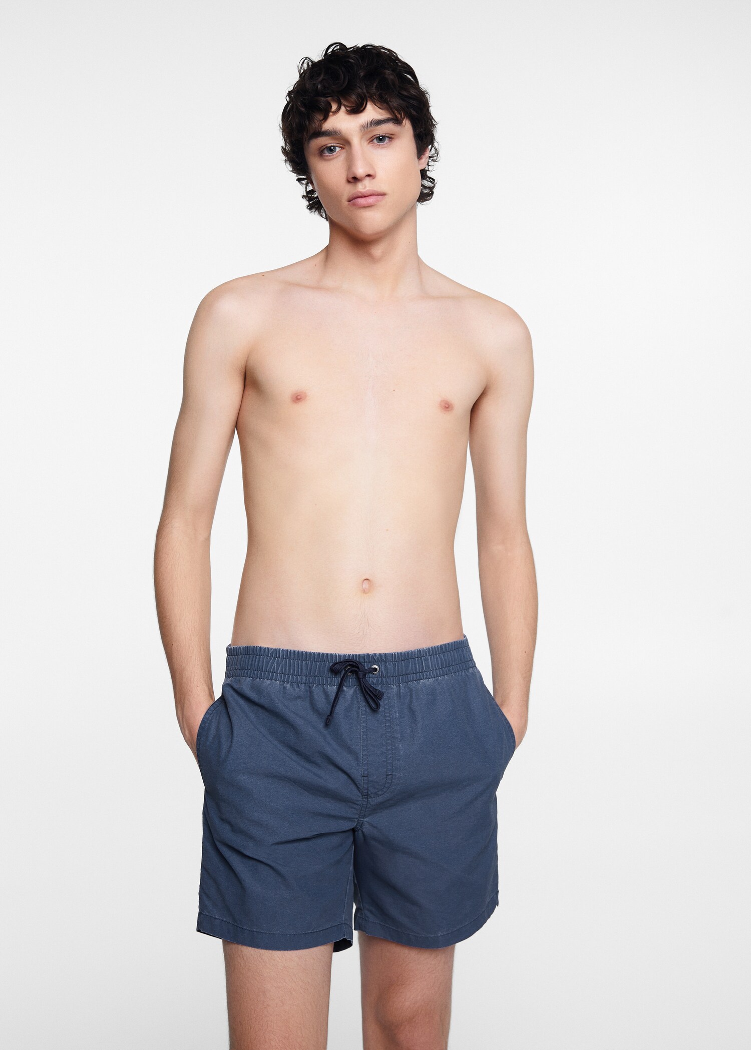 Basic drawstring swimsuit - Medium plane