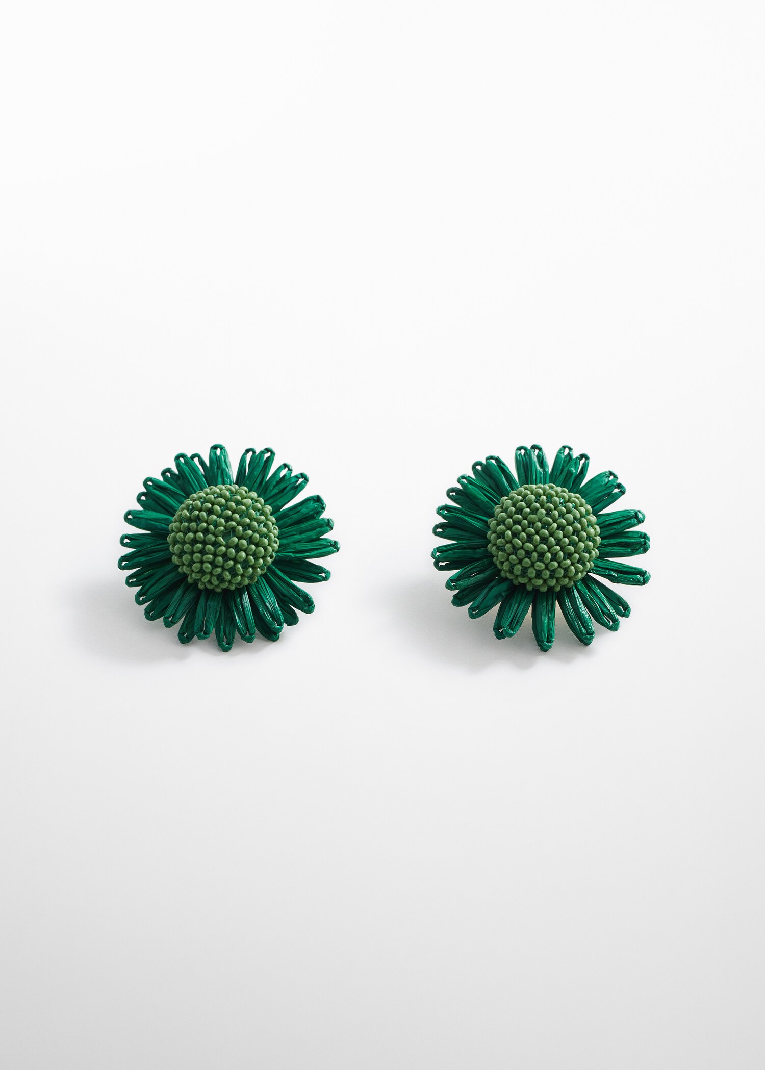 Flowers raffia earrings - Article without model