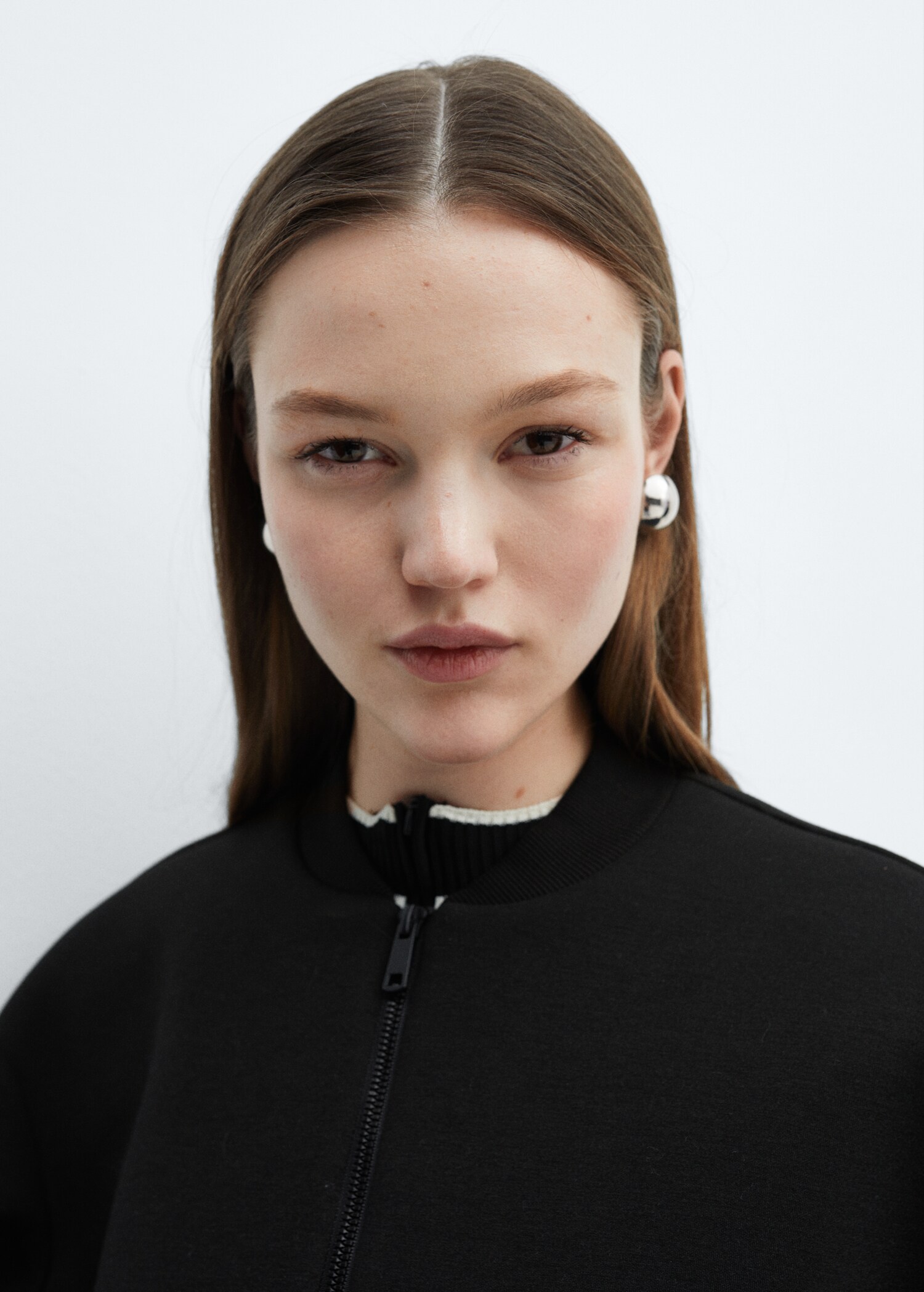 Bomber jacket with zip - Details of the article 1