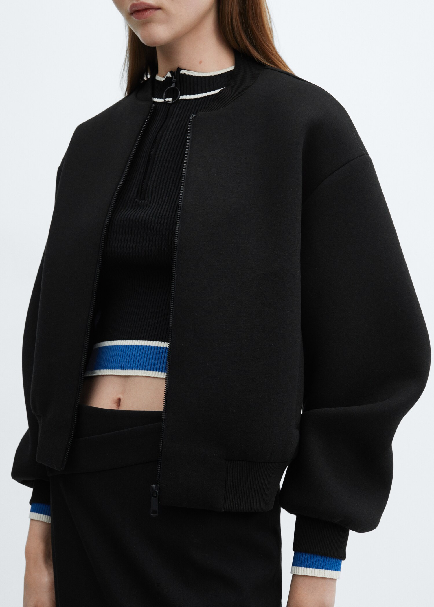 Bomber jacket with zip - Details of the article 6