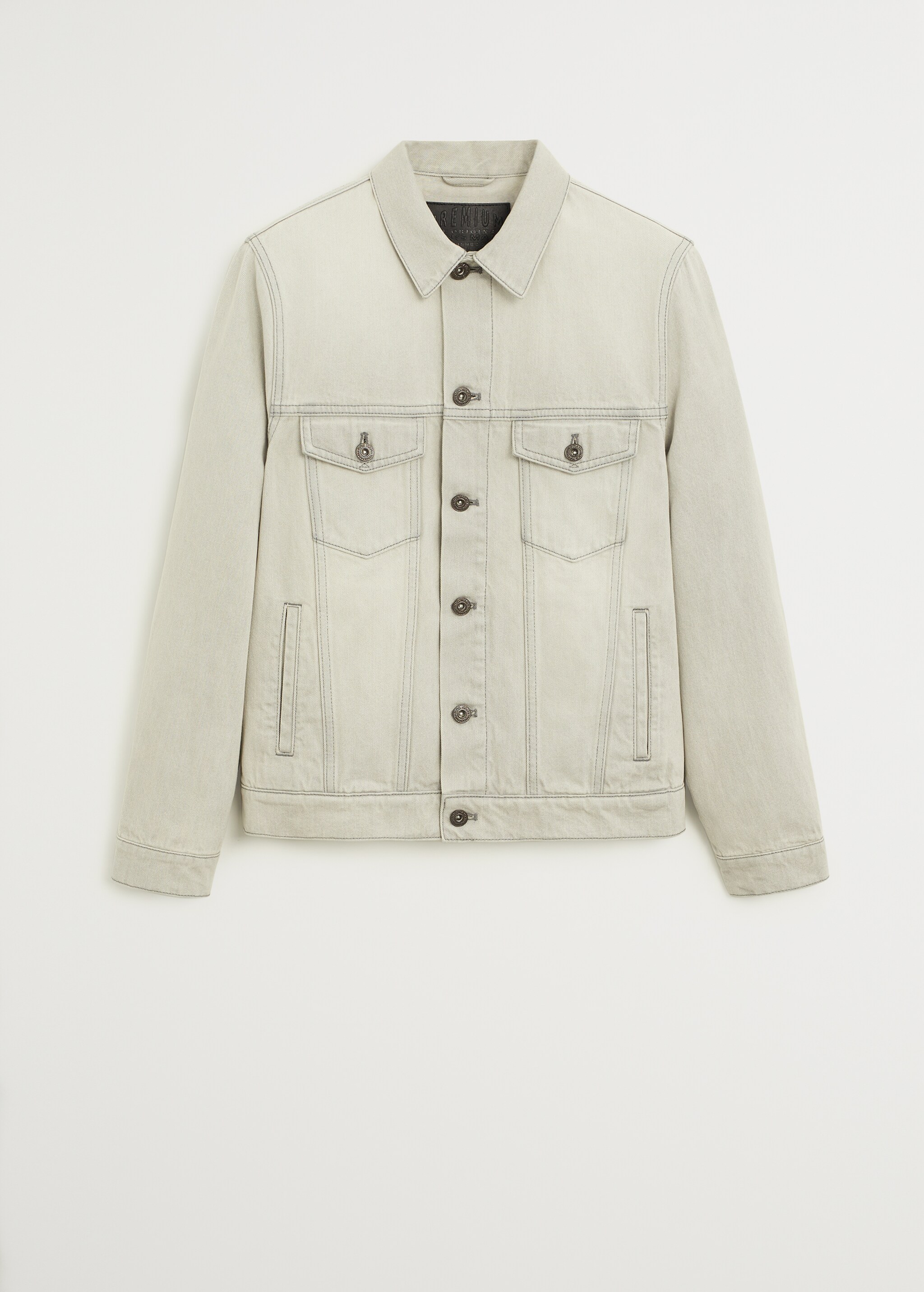 Cazadora denim lavado gris  claro  - Artículo sin modelo