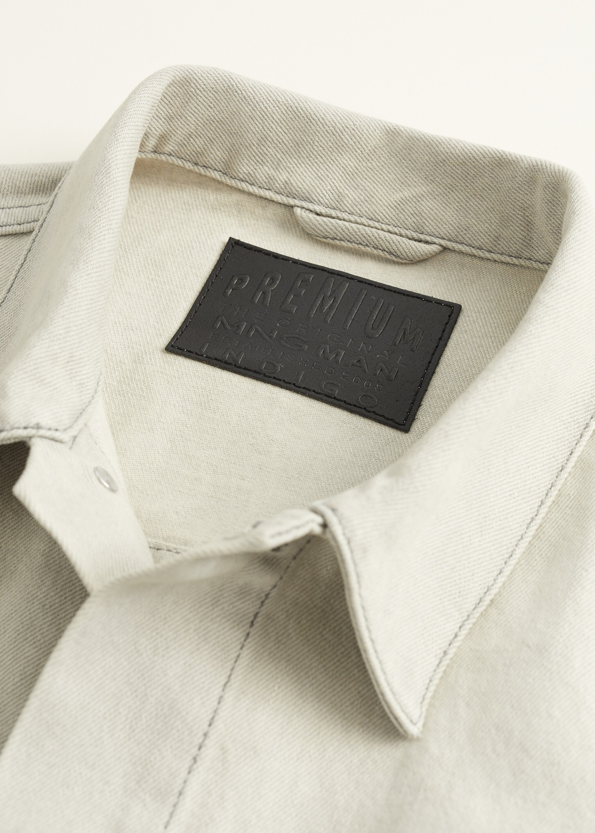 Cazadora denim lavado gris  claro  - Detalle del artículo 8