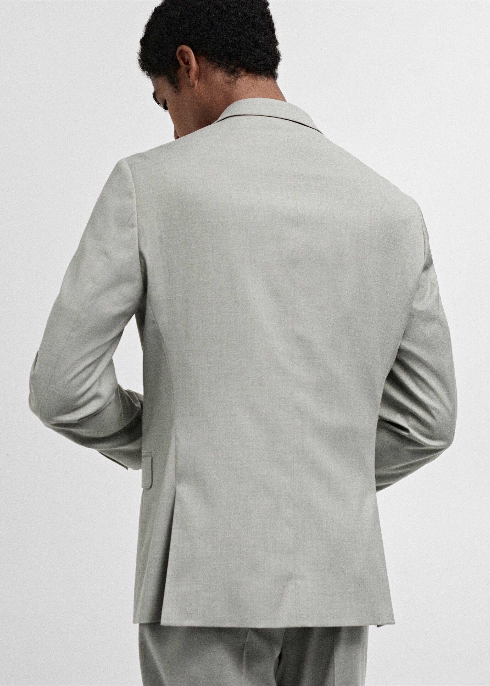 Oblekové sako super slim fit ze strečové látky - Zadní strana zboží
