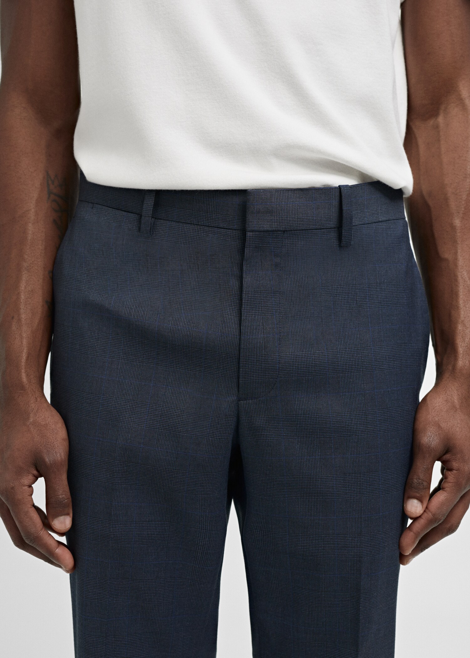 Super Slim Fit-Anzughose aus Stretchstoff - Detail des Artikels 1