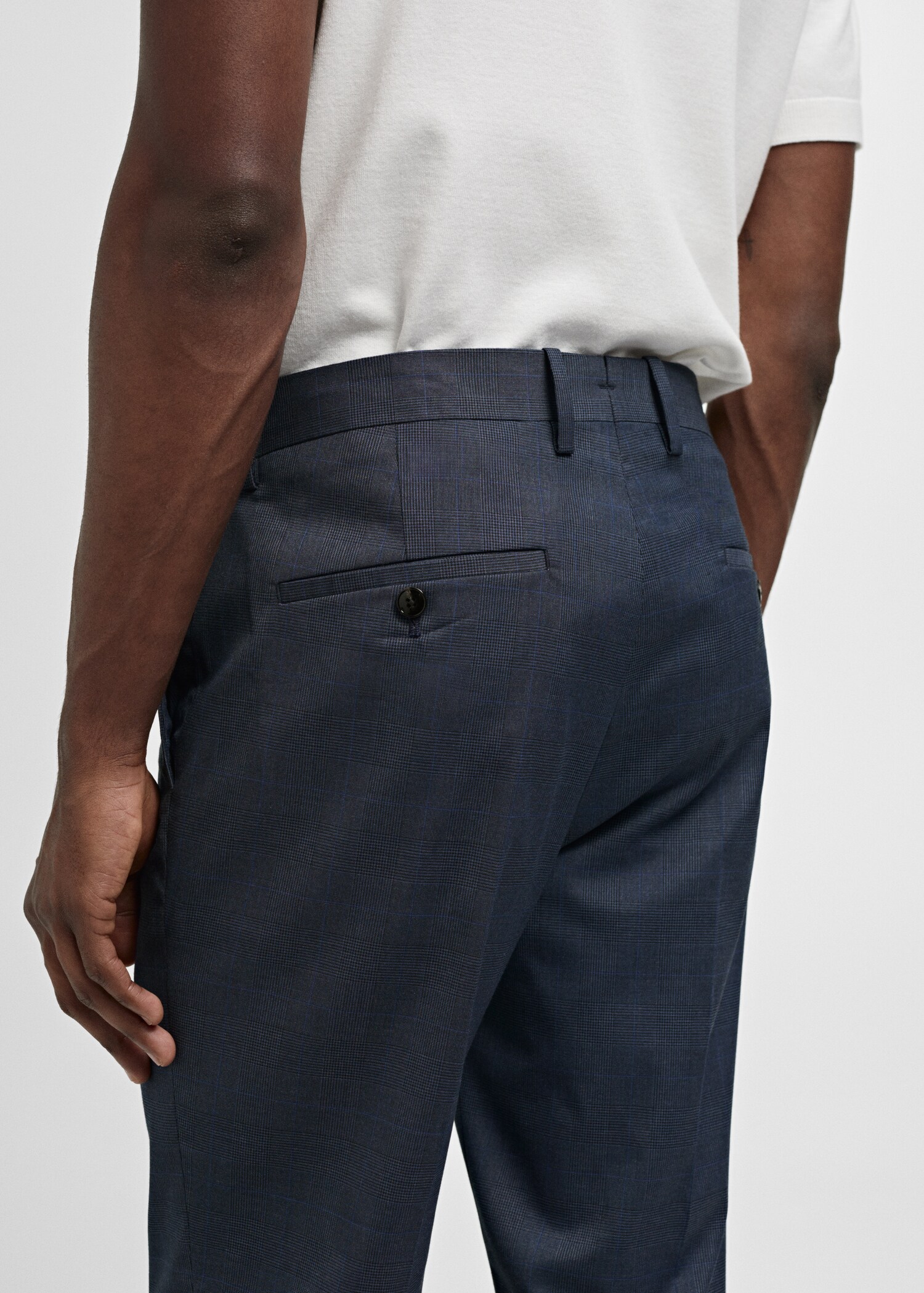 Super Slim Fit-Anzughose aus Stretchstoff - Detail des Artikels 4